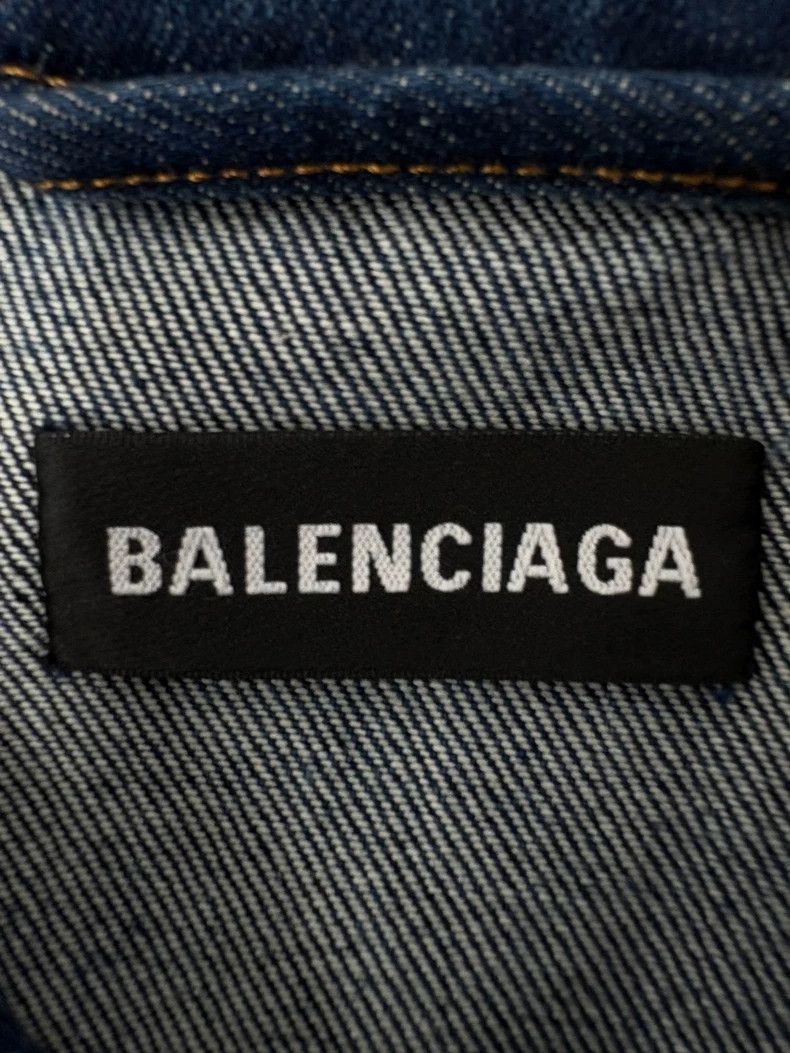 Balenciaga Balenciaga Blue Mastercard Embroidered Logo Denim Jacket-25 Size US M / EU 48-50 / 2 - 6 Thumbnail