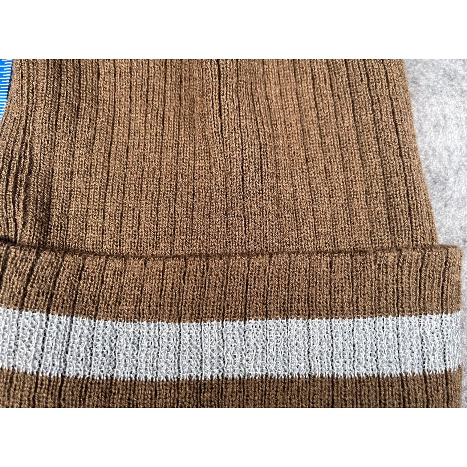 Vintage Vestis Uniforms Beanie Toque Adult One Size Brown Knit 100% Acrylic Workwear Size ONE SIZE - 2 Thumbnail