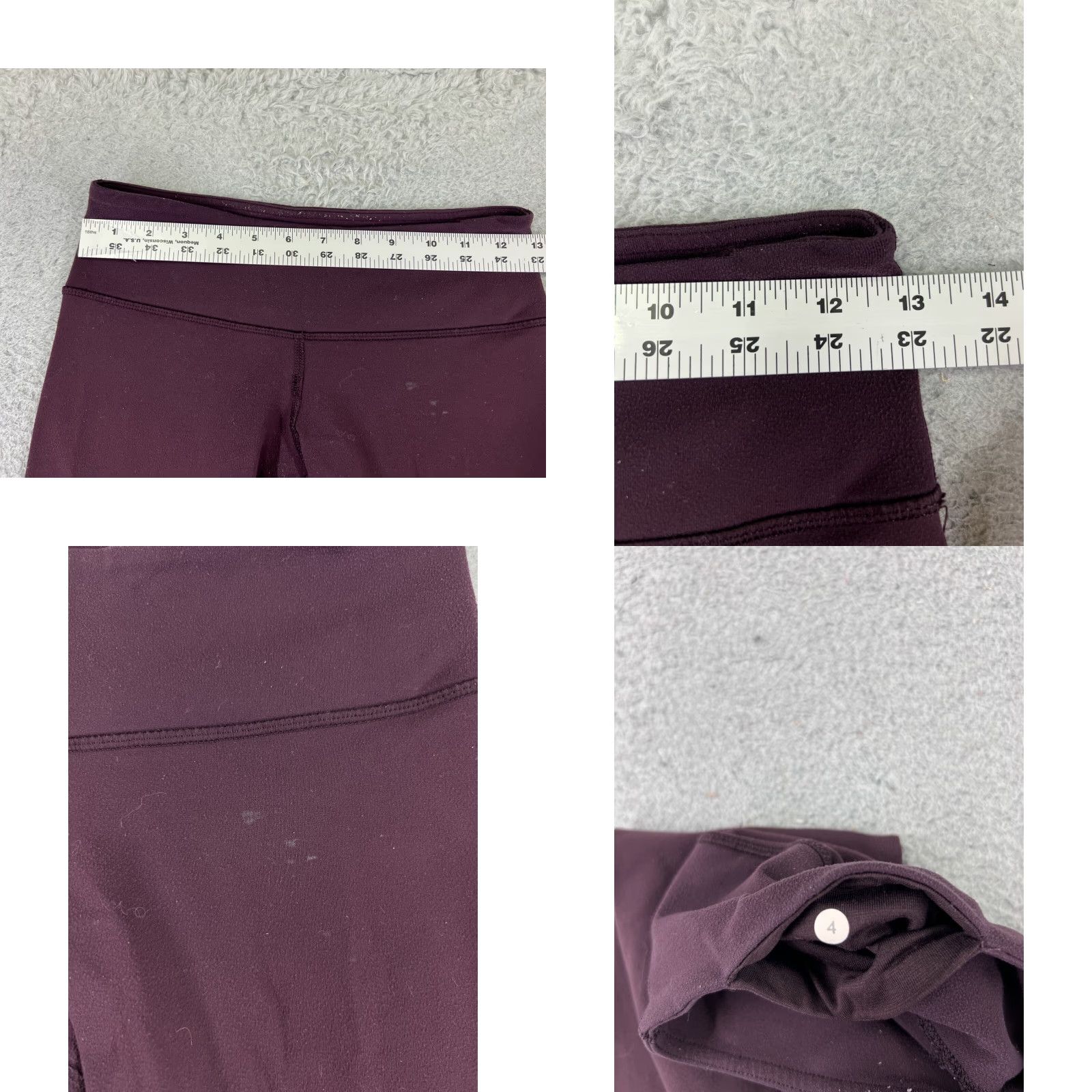 Lululemon Lululemon Leggings Womens 4 Purple Wunder Under Crop 21" Inseam Yoga Read Pockets Zip Pocket Cropped Alignment Align Pair? (Note: This seems off) Size 27" / US 4 / IT 40 - 8 Thumbnail