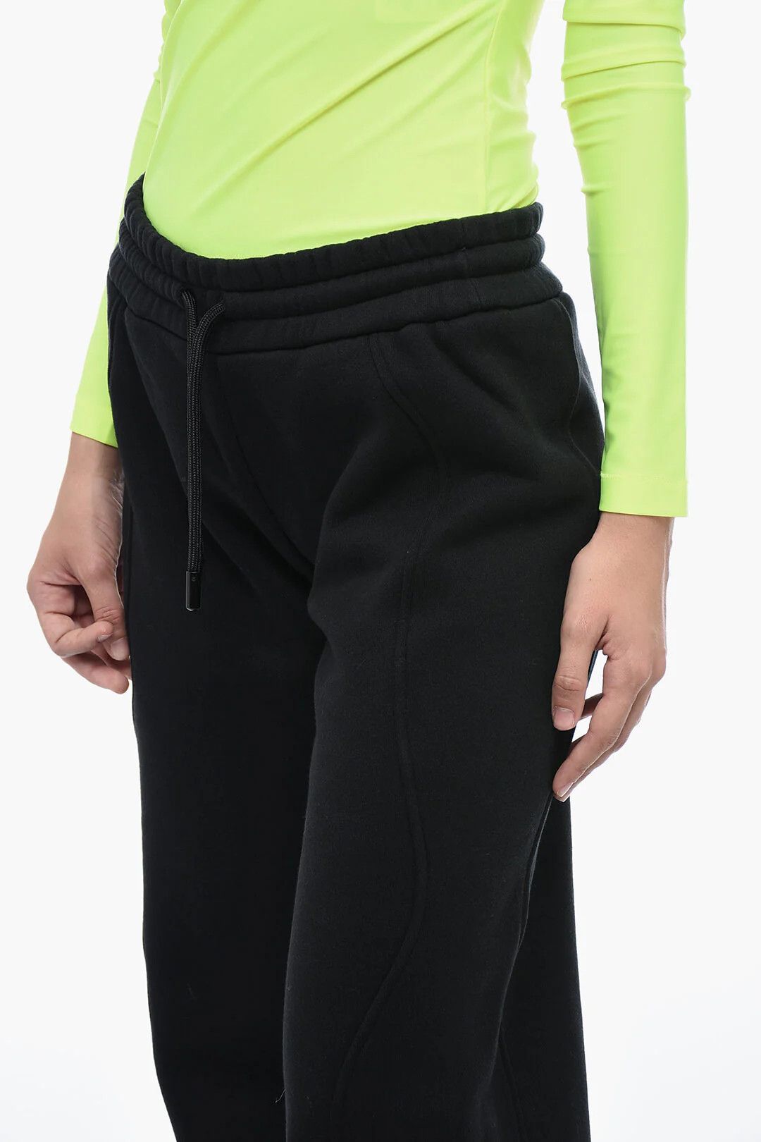 Off-White og1mm0426 Brushed-Cotton Straight-Fit Joggers in Black Size 28" / US 6 / IT 42 - 3 Thumbnail