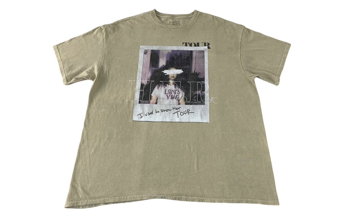 Band Tees HER Used To Know Her US Tour Graphic Screen Printed Tee Size US XL / EU 56 / 4 - 1 Thumbnail