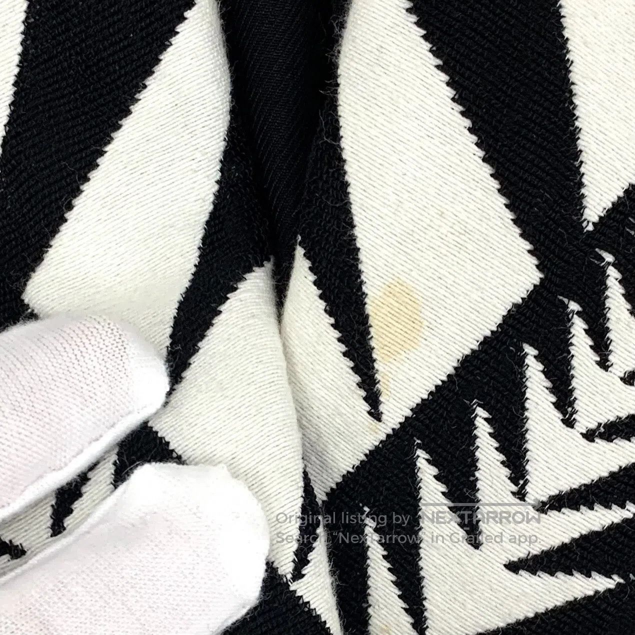 Balmain BALMAIN Black and white plaid geometric pattern printed co Size US XXS / EU 40 - 8 Thumbnail