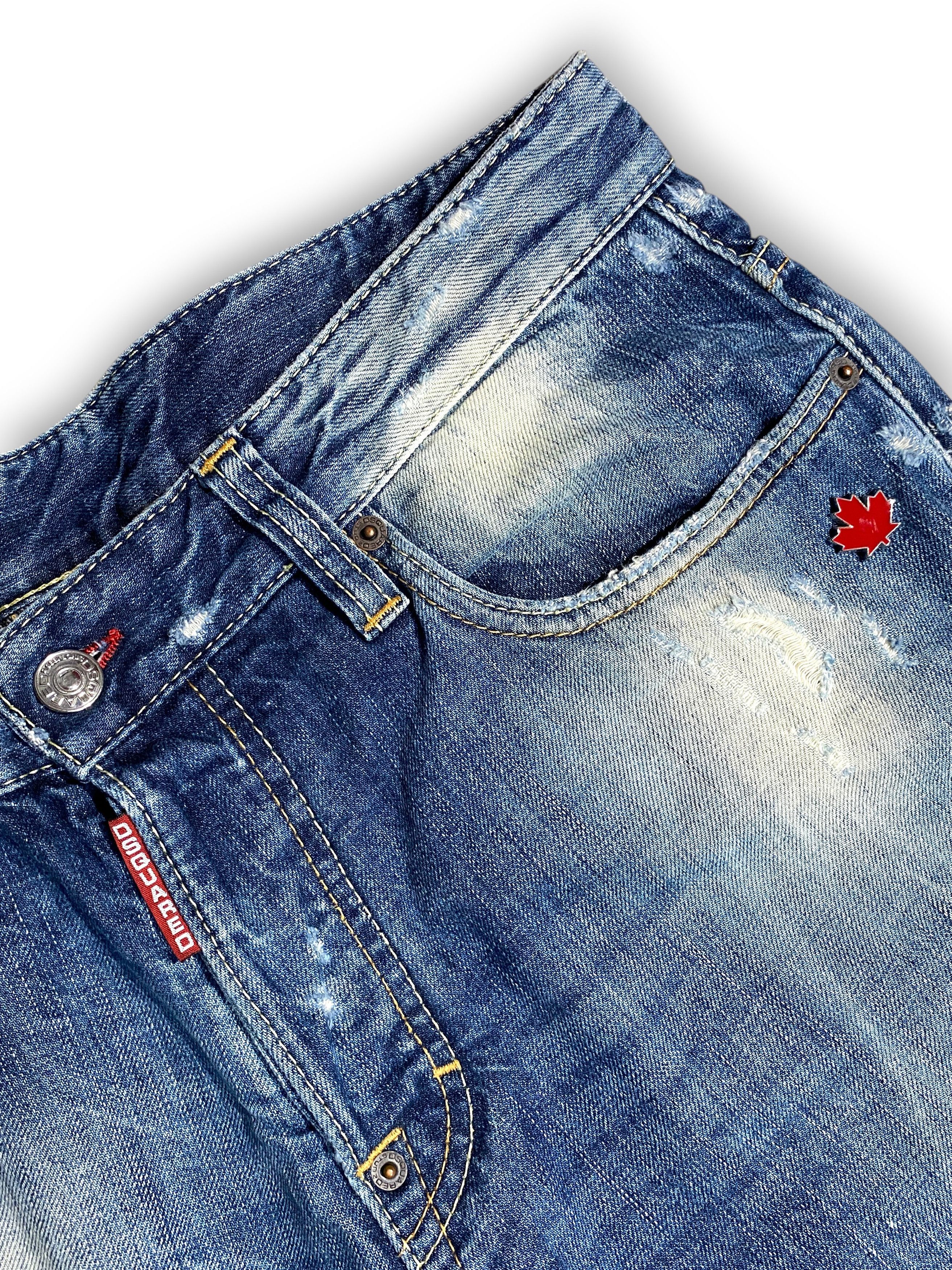 Dsquared2 Dsquared2 Distressed Washed Oil Stained Slim Jeans Vintage Size US 32 / EU 48 - 10 Thumbnail