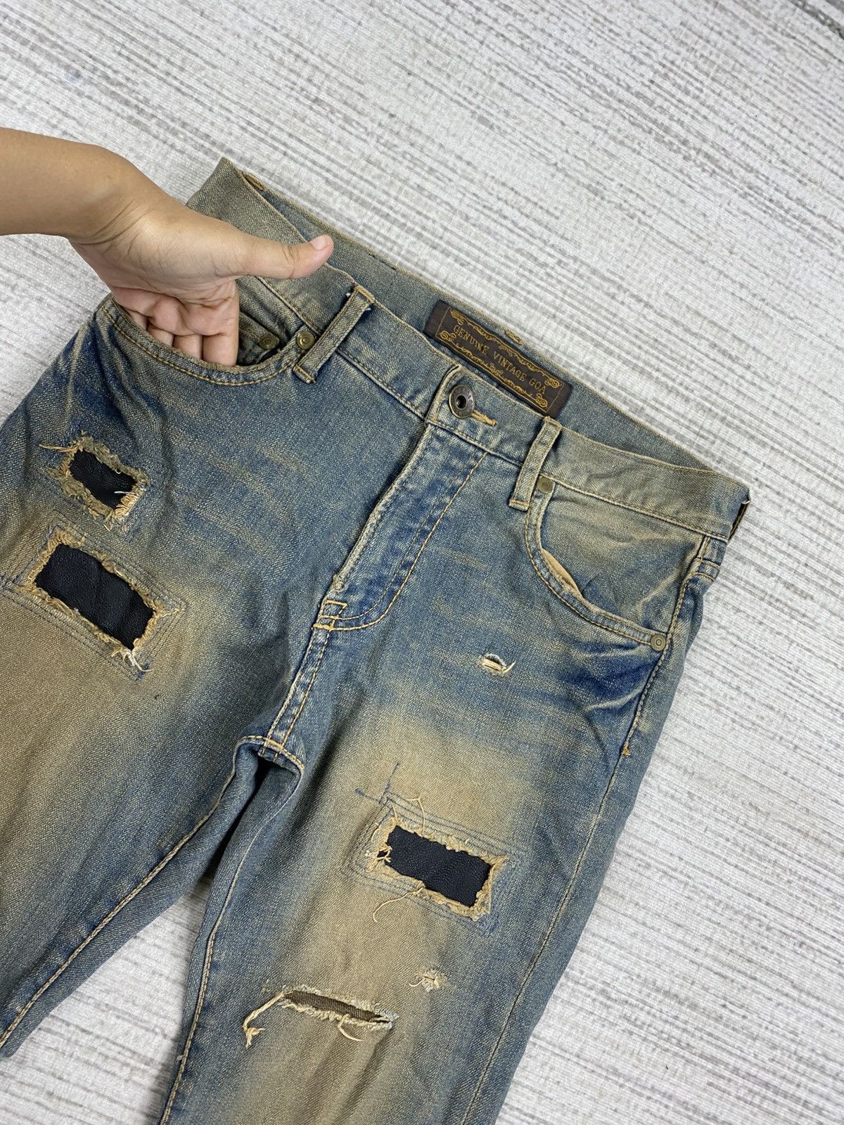 GOA Vintage GOA Distressed Denim Punk Jeans Size US 29 - 10 Thumbnail