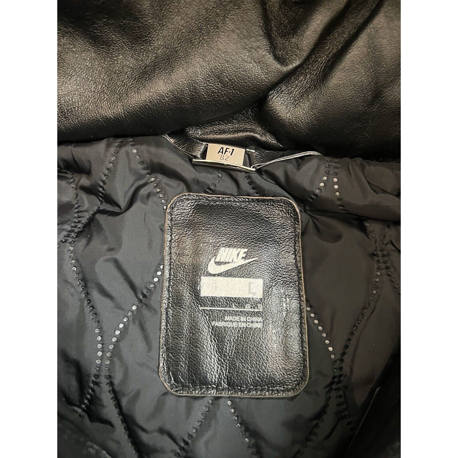 Nike Rare Unreleased Sample Nike Leather Parka Air Force 20 Year Size US L / EU 52-54 / 3 - 4 Thumbnail