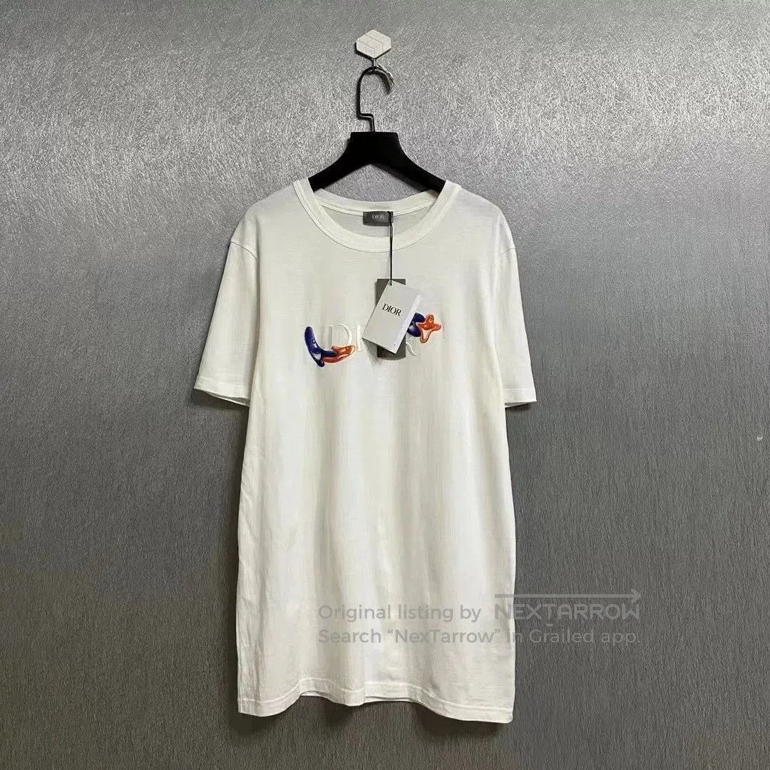 Dior dior short sleeve embroidered t-shirt. Size US M / EU 48-50 / 2 - 1 Thumbnail