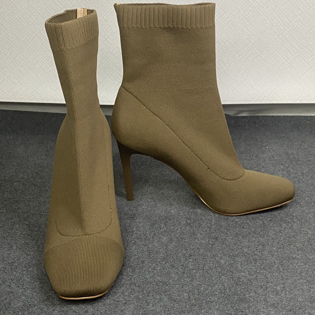 I.N.C INC Knit Sock Boots Women's Stiletto Ankle Taupe 8.5M EUC Size US 8.5 / IT 38.5 - 8 Thumbnail