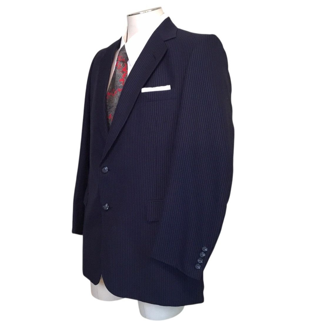 Other Cardin Couture Christian St. John Pinstripe Suit Coat Size 42R - 4 Thumbnail