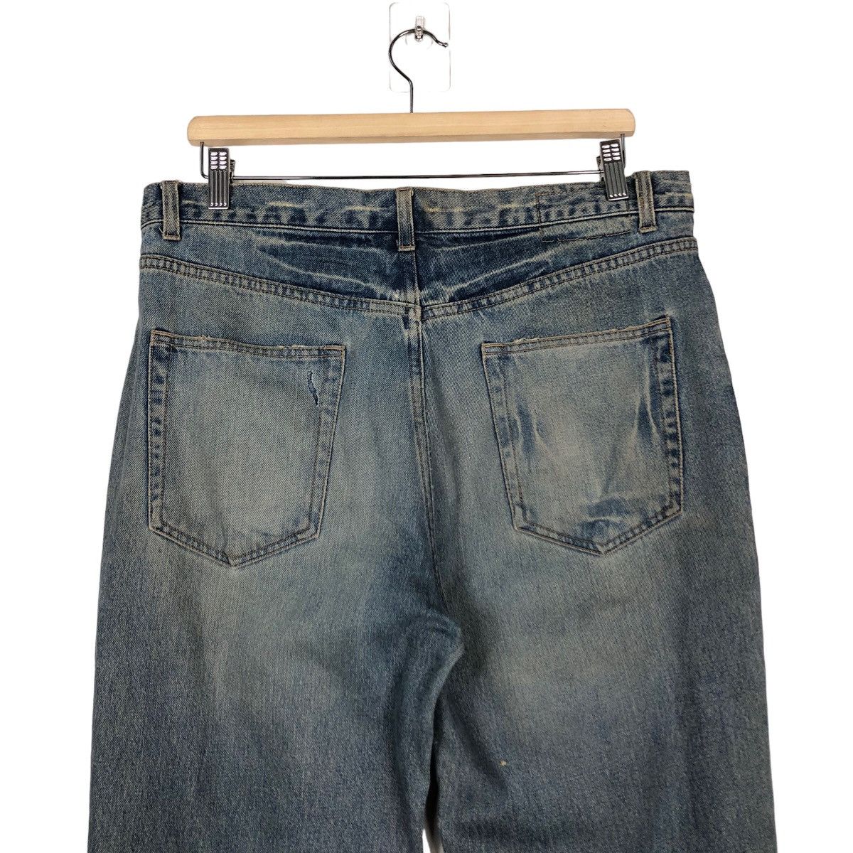If Six Was Nine 🔥Biker Distressed Denim Jeans Japan Made Size US 34 / EU 50 - 10 Thumbnail