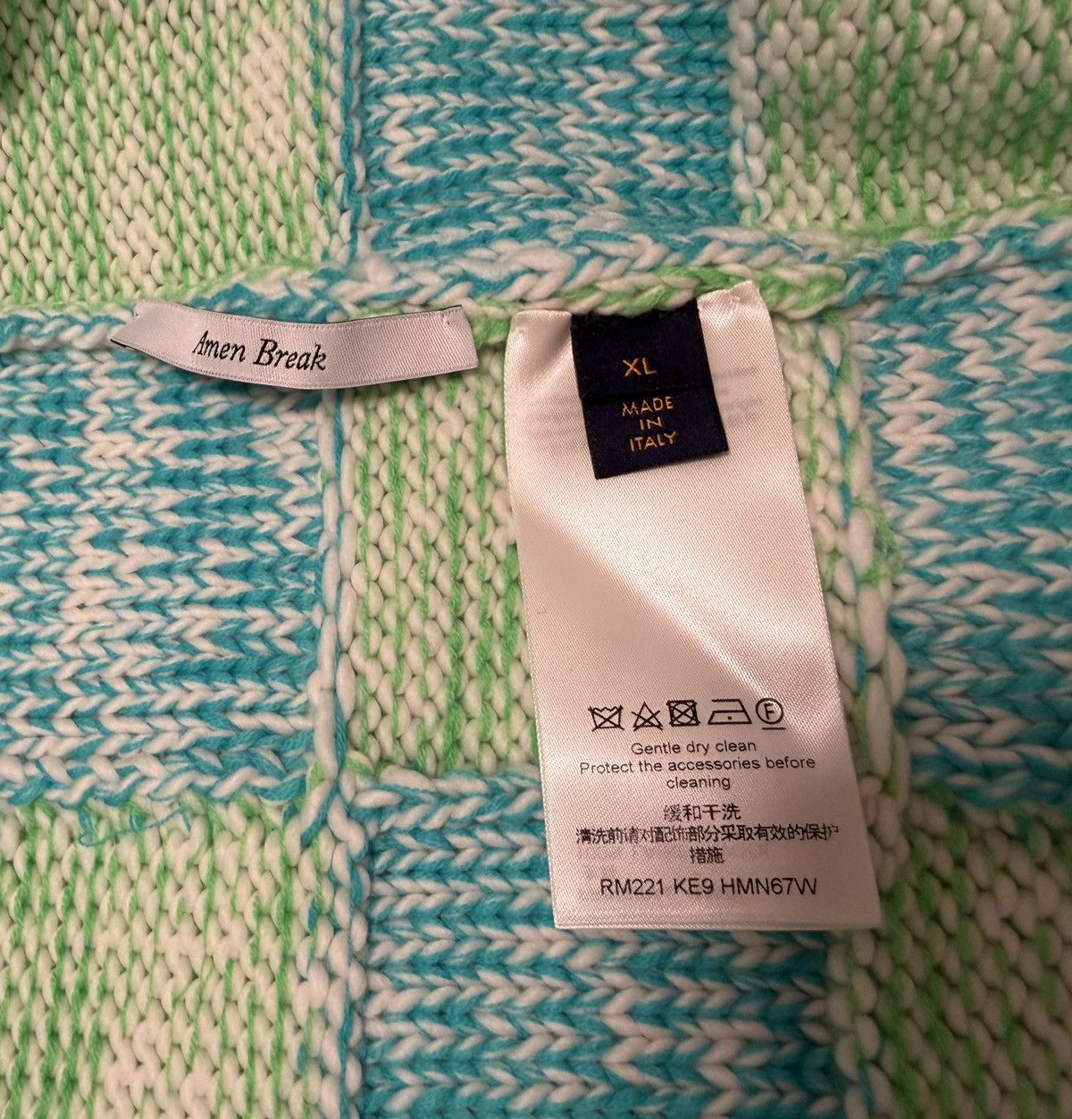 Louis Vuitton Louis Vuitton SS22 Damier Wool Cardigan - Virgil Abloh Size US XL / EU 56 / 4 - 5 Thumbnail