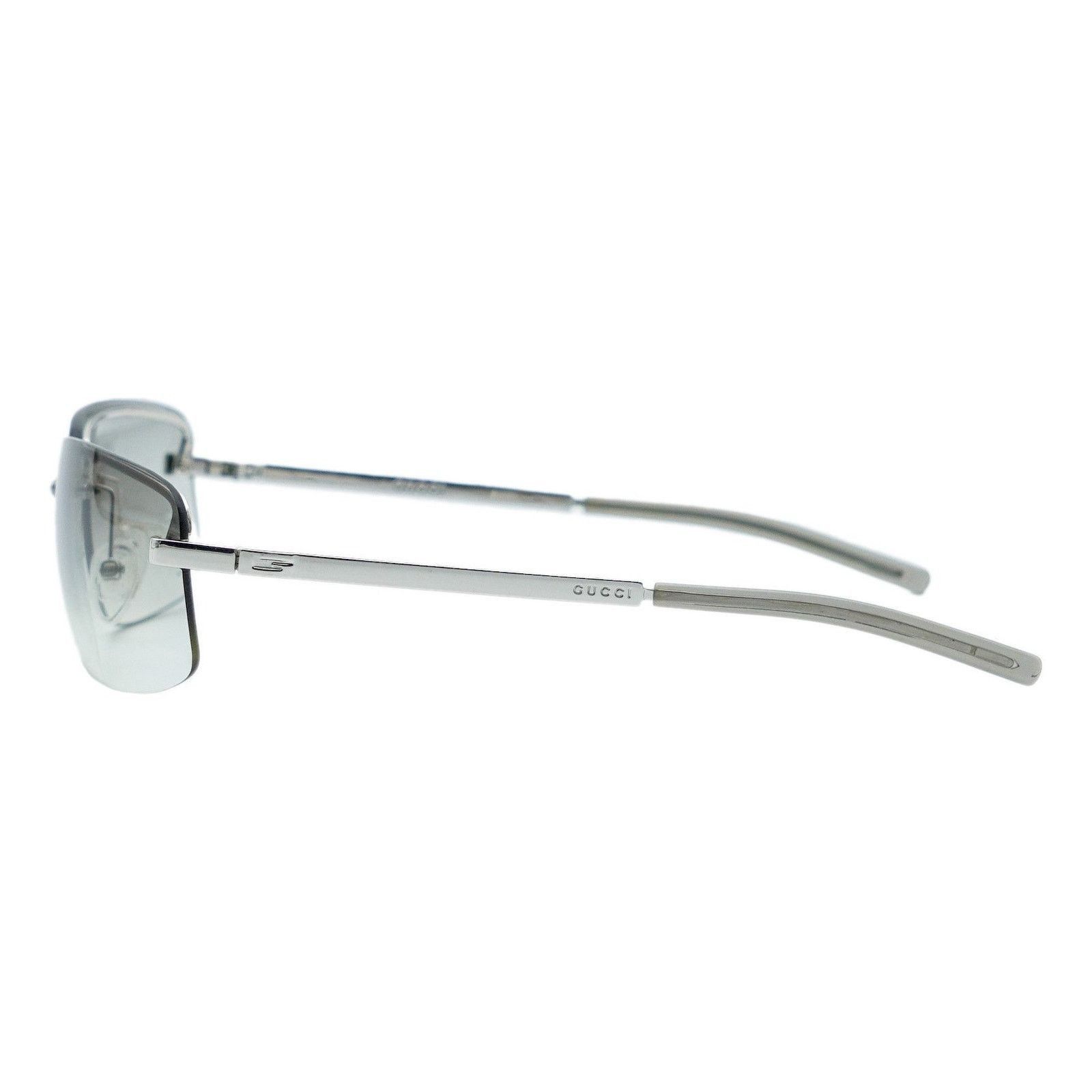 Gucci Gucci GG 1794/S Silver Rimless Rectangular Logo Sunglasses Size ONE SIZE - 3 Thumbnail