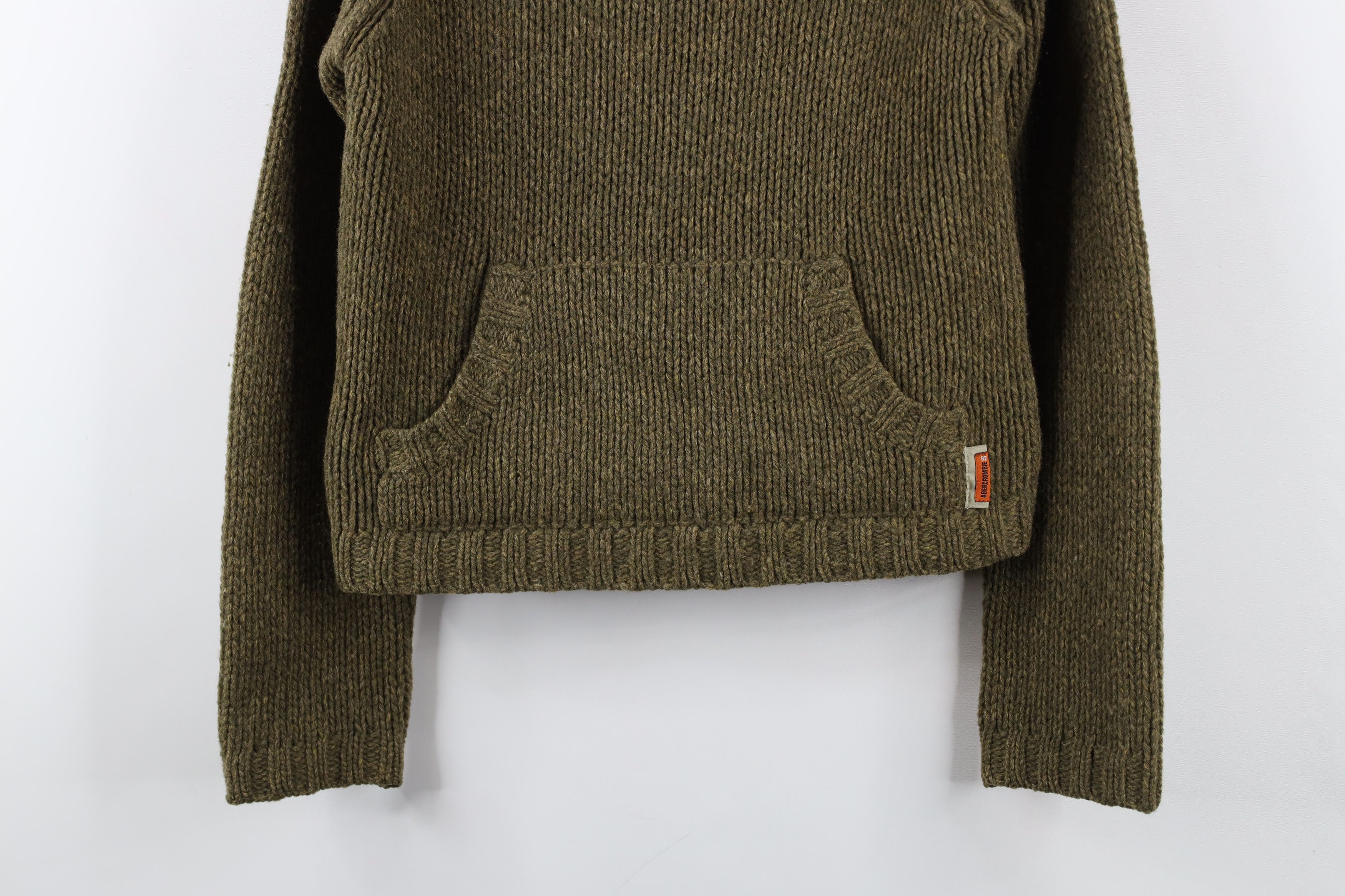Abercrombie & Fitch × Vintage Vintage 90s Y2K Abercrombie & Fitch Knit Hoodie Babydoll Size M / US 6-8 / IT 42-44 - 3 Thumbnail
