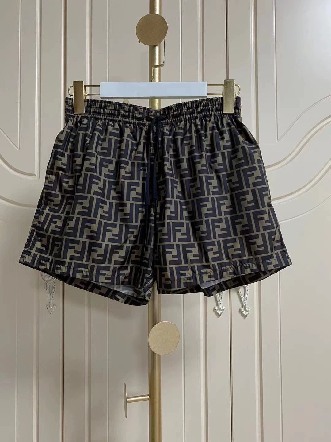 Fendi FF Logo Print Shorts