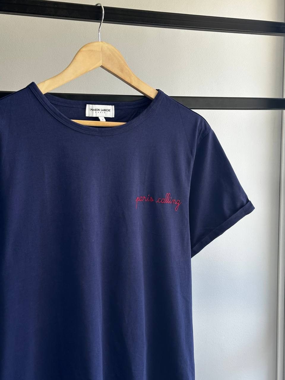 Maison Labiche Maison Labiche "Paris Calling" Embroidered t-shirt Size US L / EU 52-54 / 3 - 2 Thumbnail
