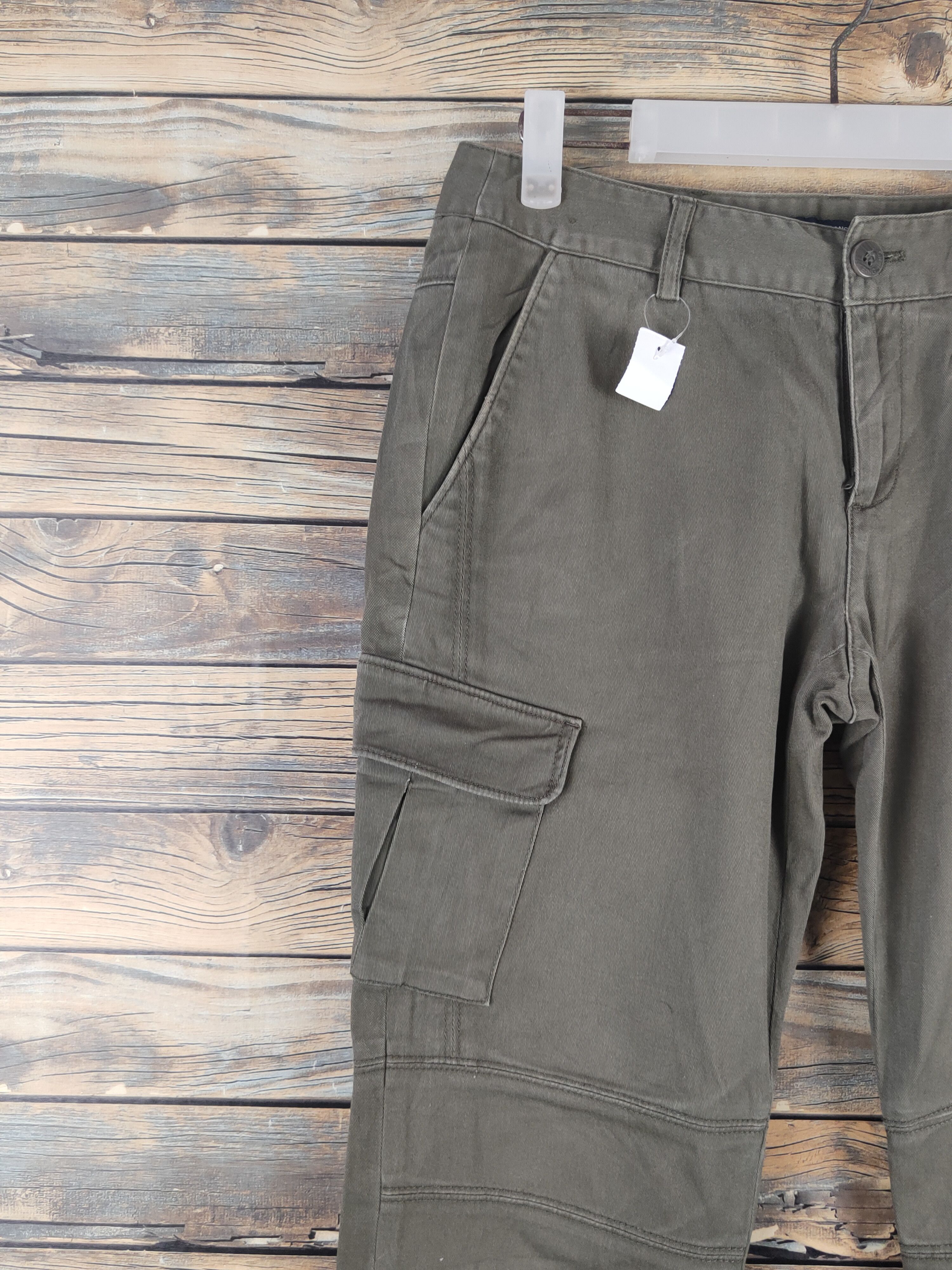 Japanese Brand DL Bangbang Olive Multipocket Tactical Cargo Pants #1771 Size 29" - 3 Thumbnail