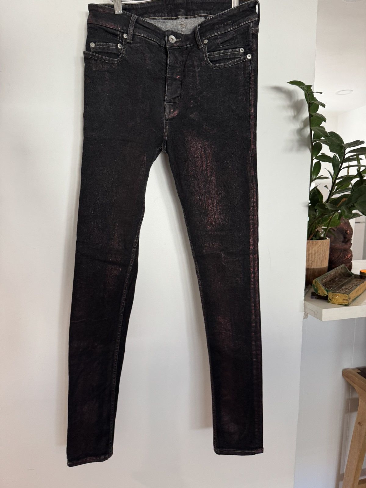 Bruise Red foil waxed Tyrone Denim