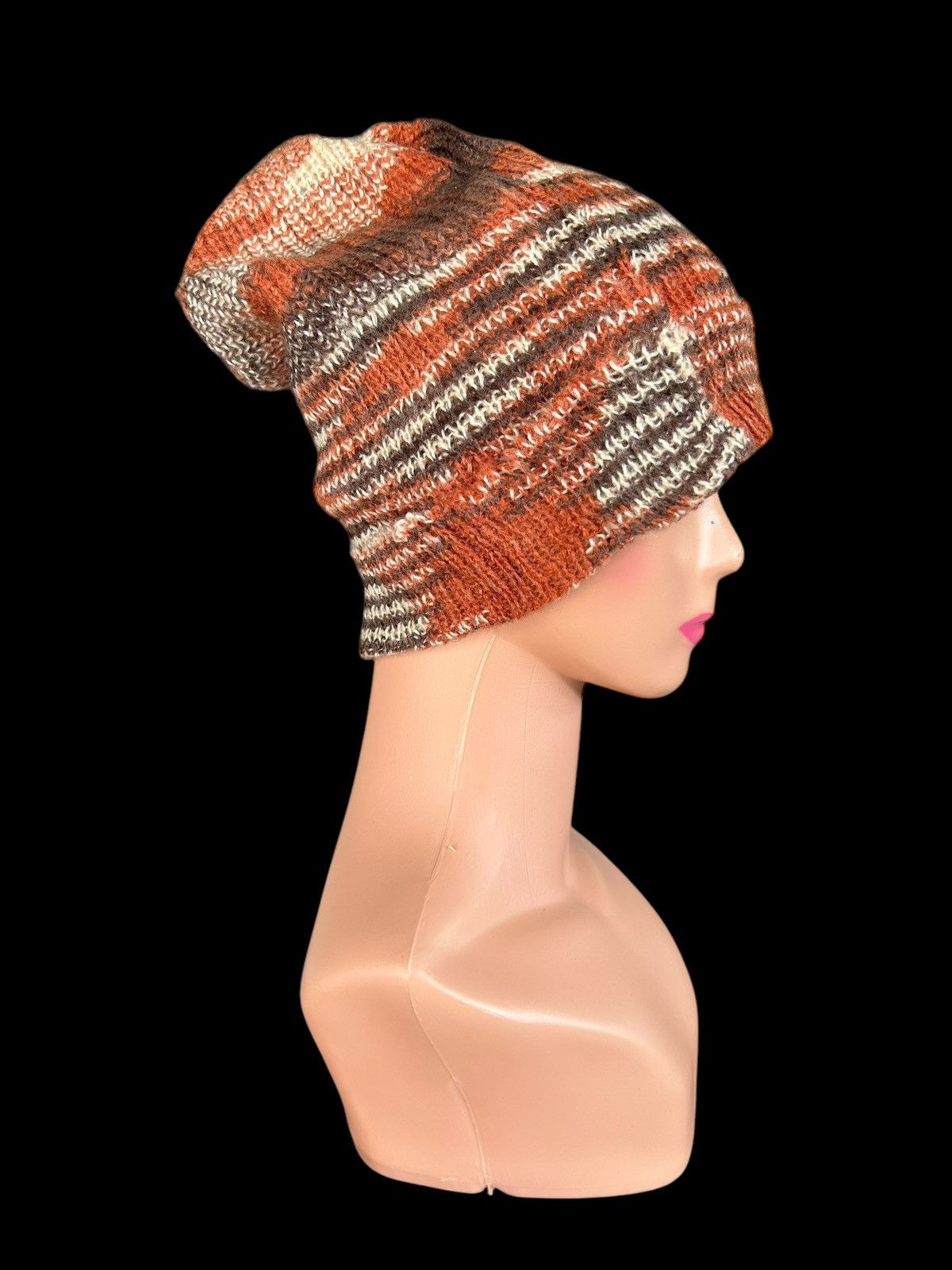 Japanese Brand × Kapital × Vintage Crochet Knitted Handmade Beanie Hats Size ONE SIZE - 2 Thumbnail