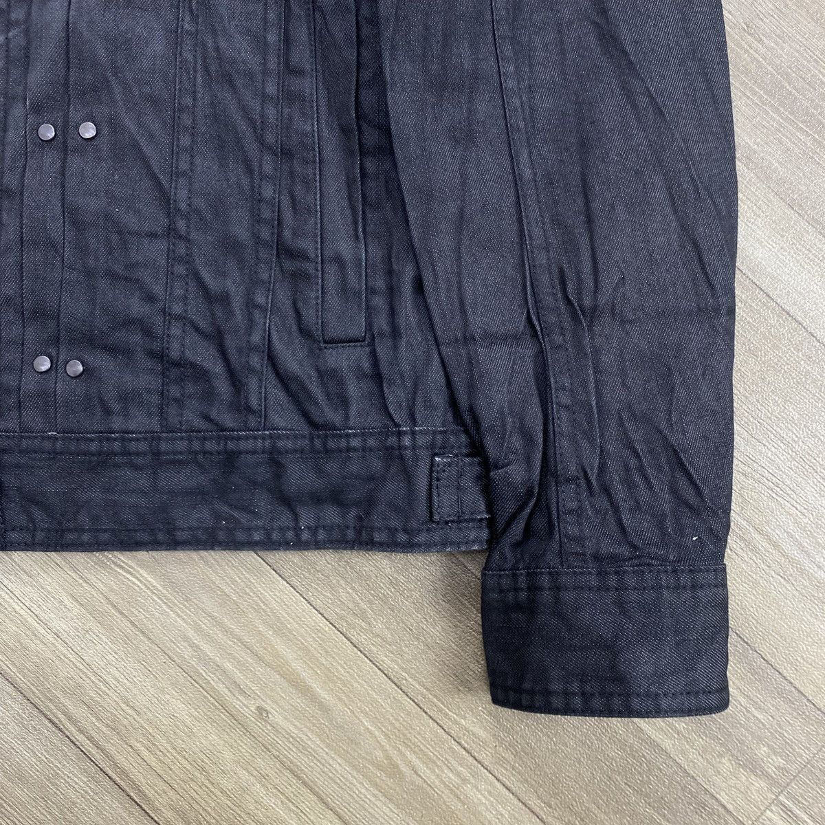 Issey Miyake Vintage Issey Miyake Tete Homme Black Denim Jacket Designer Size US M / EU 48-50 / 2 - 9 Thumbnail