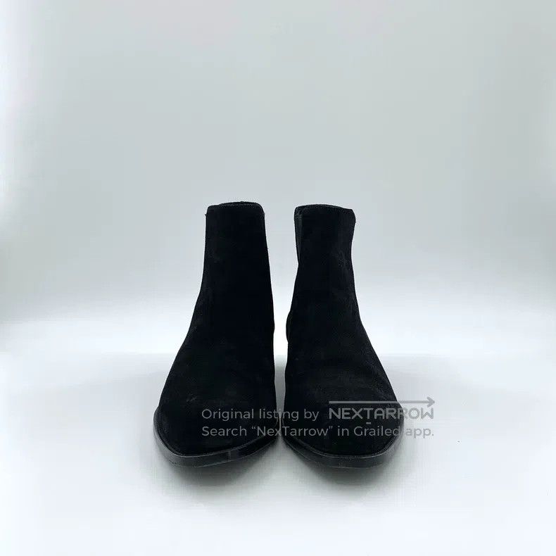 Saint Laurent Paris Saint Laurent Paris Black Round Toe Suede Casual Short Boo Size US 8.5 / EU 41-42 - 3 Thumbnail