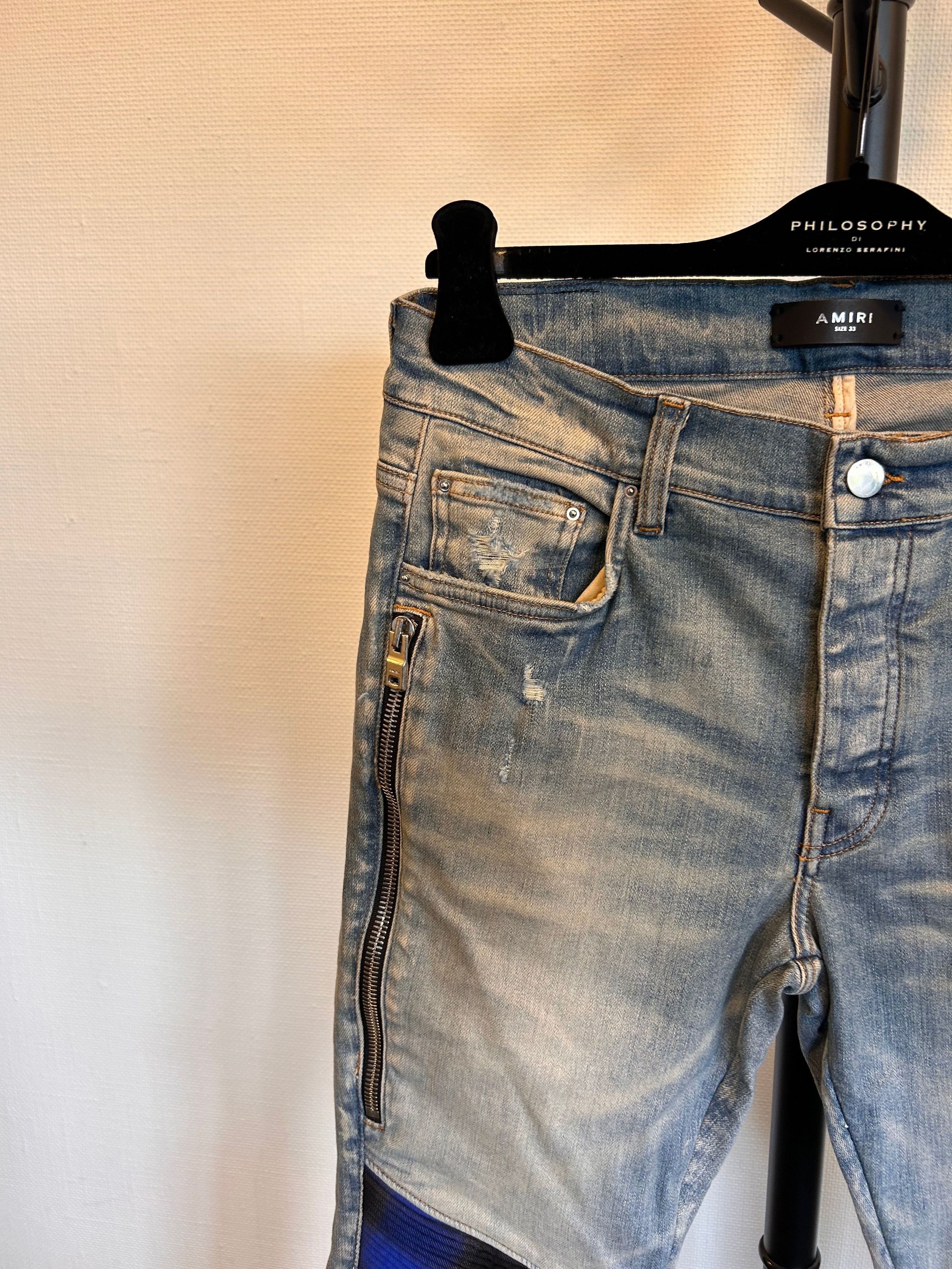 Amiri Amiri MX2 Clay Indigo Denim Jeans Size US 33 - 6 Thumbnail