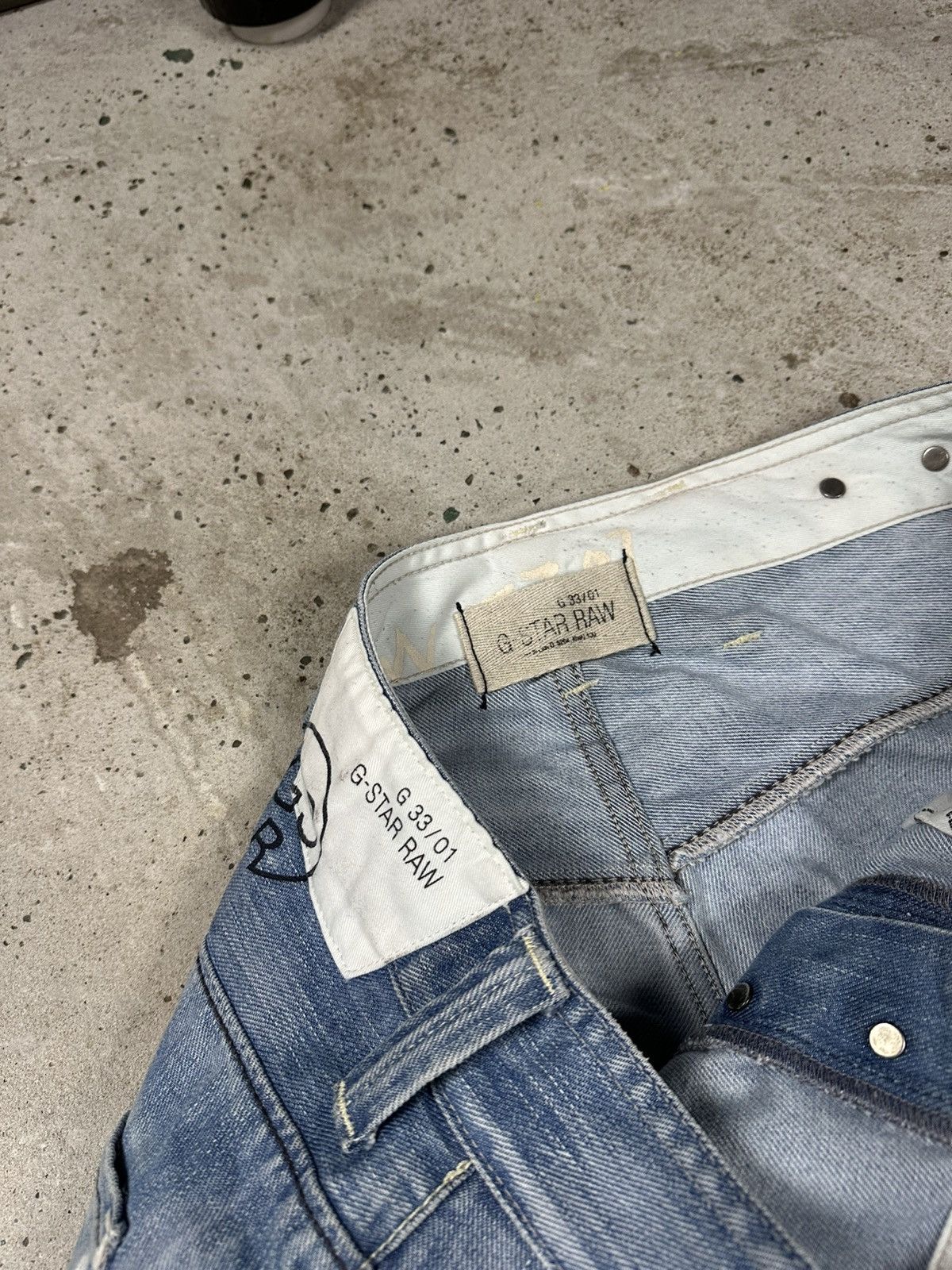 G-Star × Vintage Vintage Y2K G Star Raw Radar Tapered Reworked Denim Pants Size US 36 / EU 52 - 9 Thumbnail