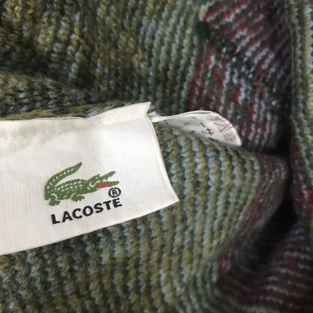 Lacoste × Vintage Lacoste Fullprint Beanie Hat Size ONE SIZE - 4 Thumbnail