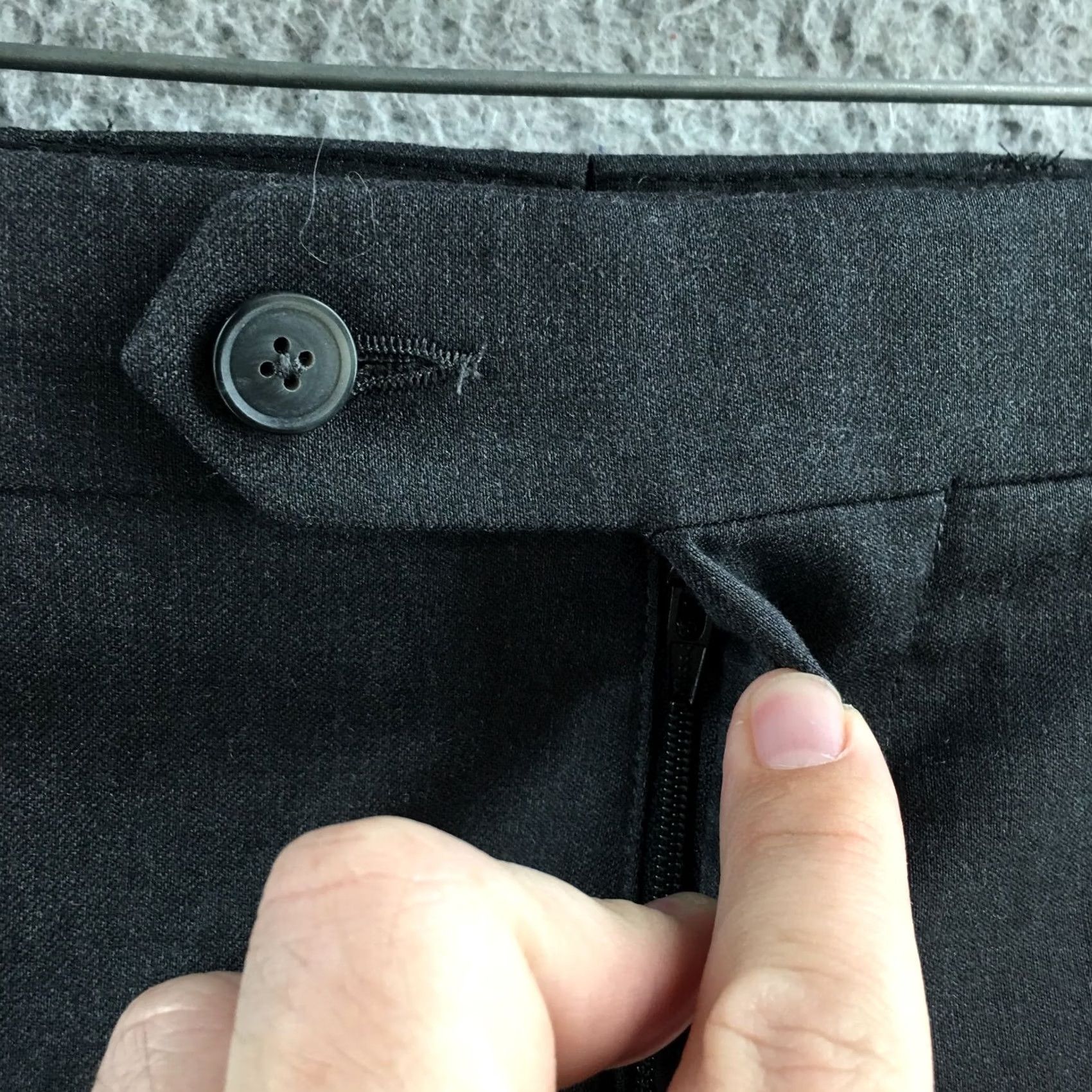 Kenneth Cole Kenneth Cole Dress Pants Mens 42 Gray Wool Blend Mid Rise Flat Front Casual Zip Size US 42 / EU 58 - 5 Thumbnail