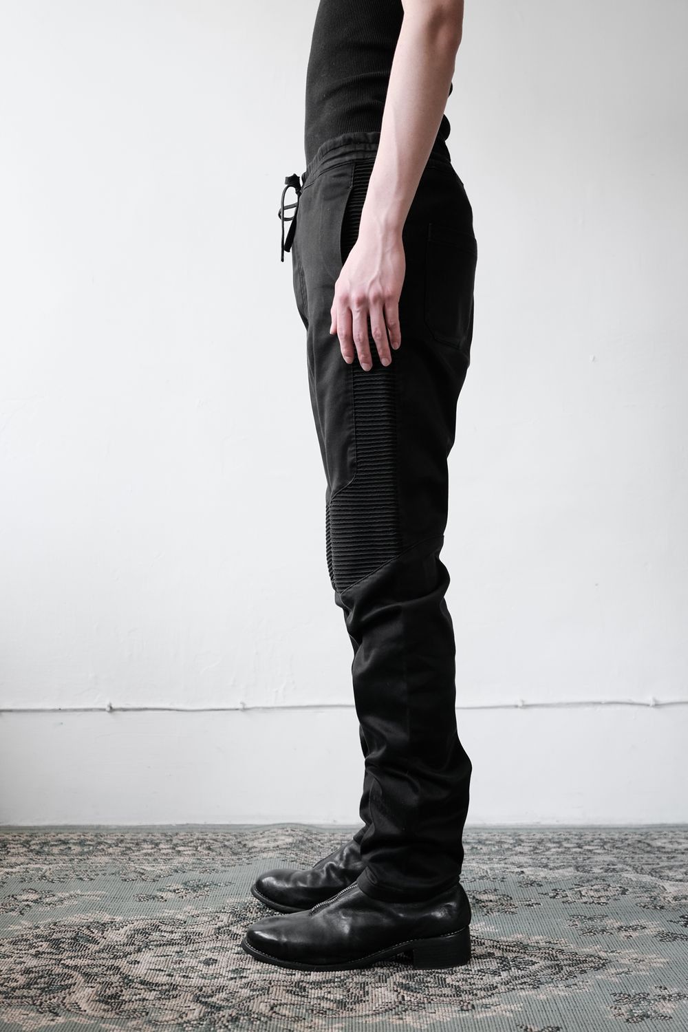 Balmain BALMAIN Ribbed Paneled Biker Sweatpants Size US 33 - 4 Thumbnail