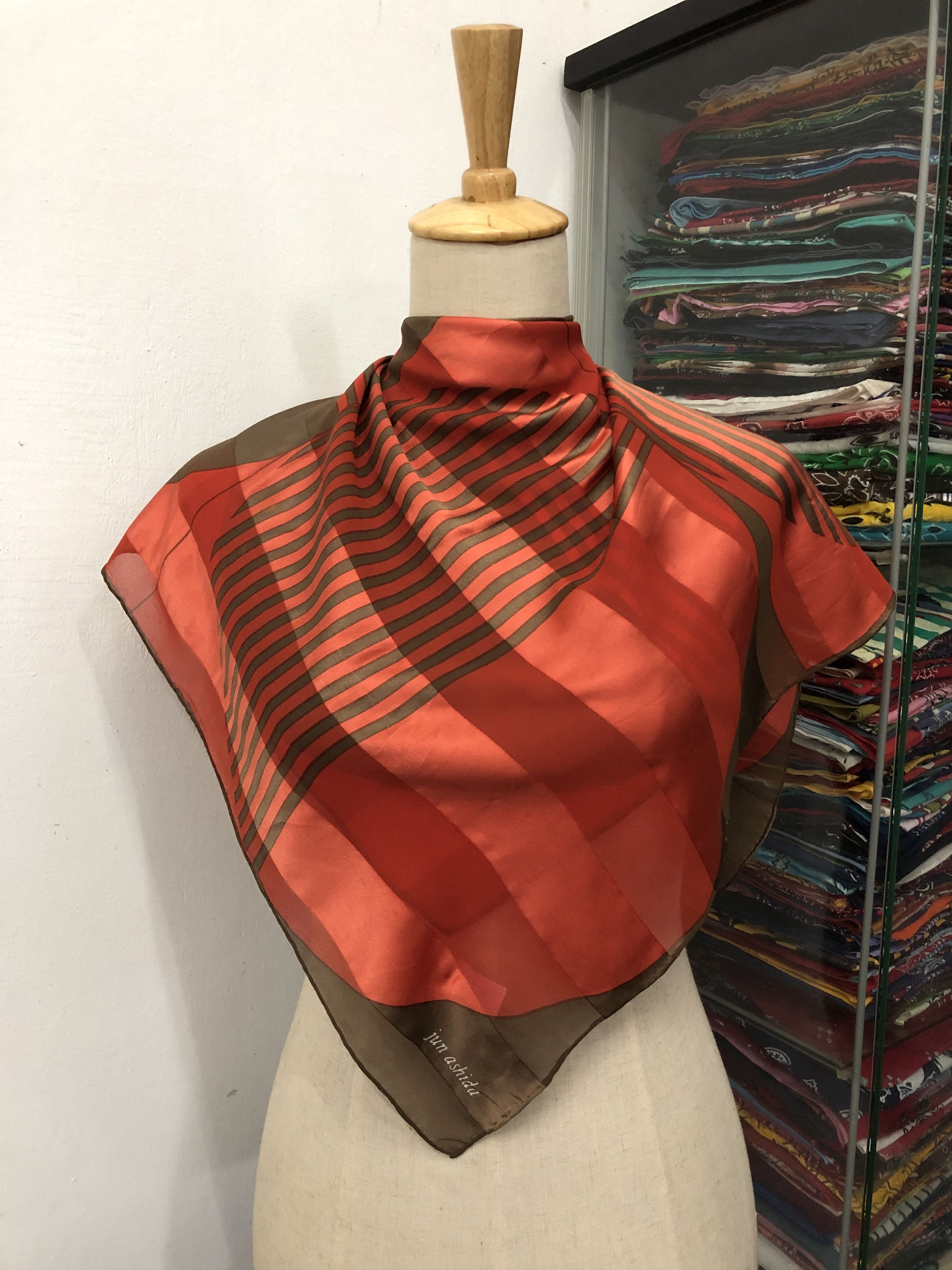 Vintage Vintage Jun Ashida Silk Scarf Size ONE SIZE - 1 Thumbnail