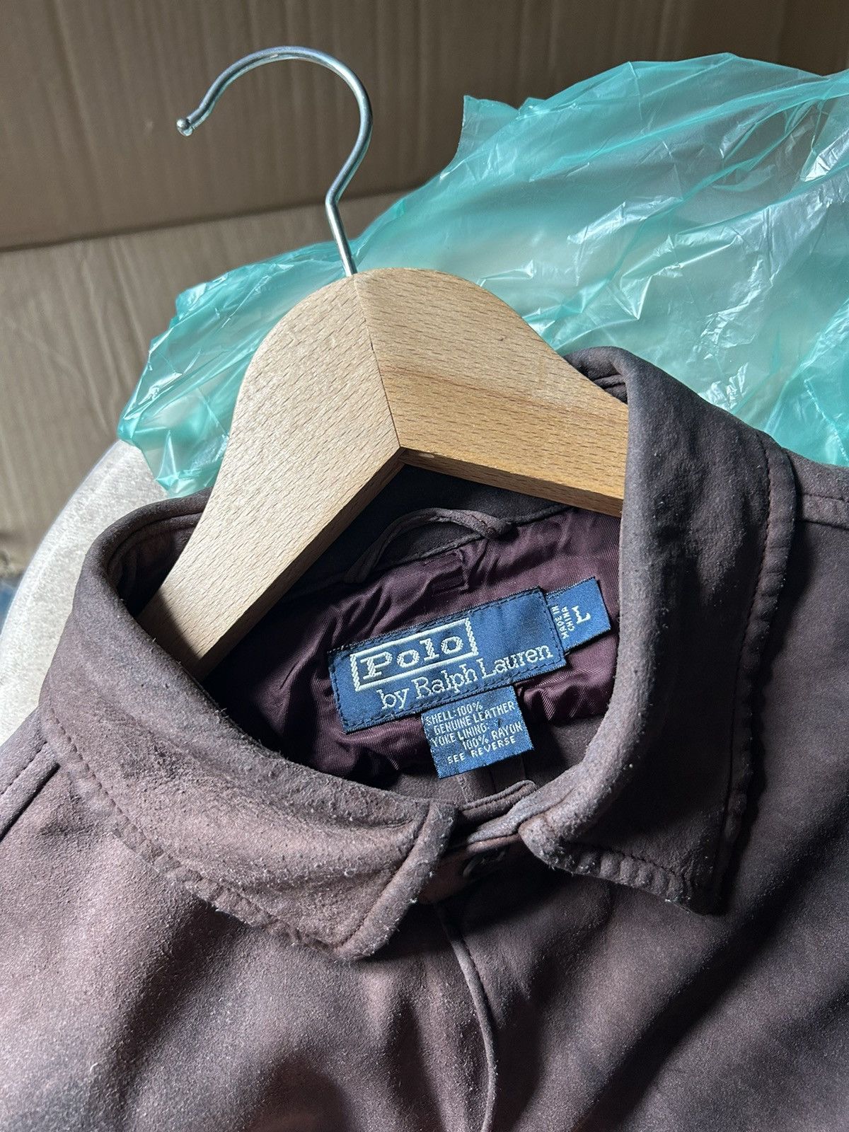 Leather × Polo Ralph Lauren × Vintage Vintage Polo Ralph Lauren leather shirt Size US L / EU 52-54 / 3 - 18 Thumbnail