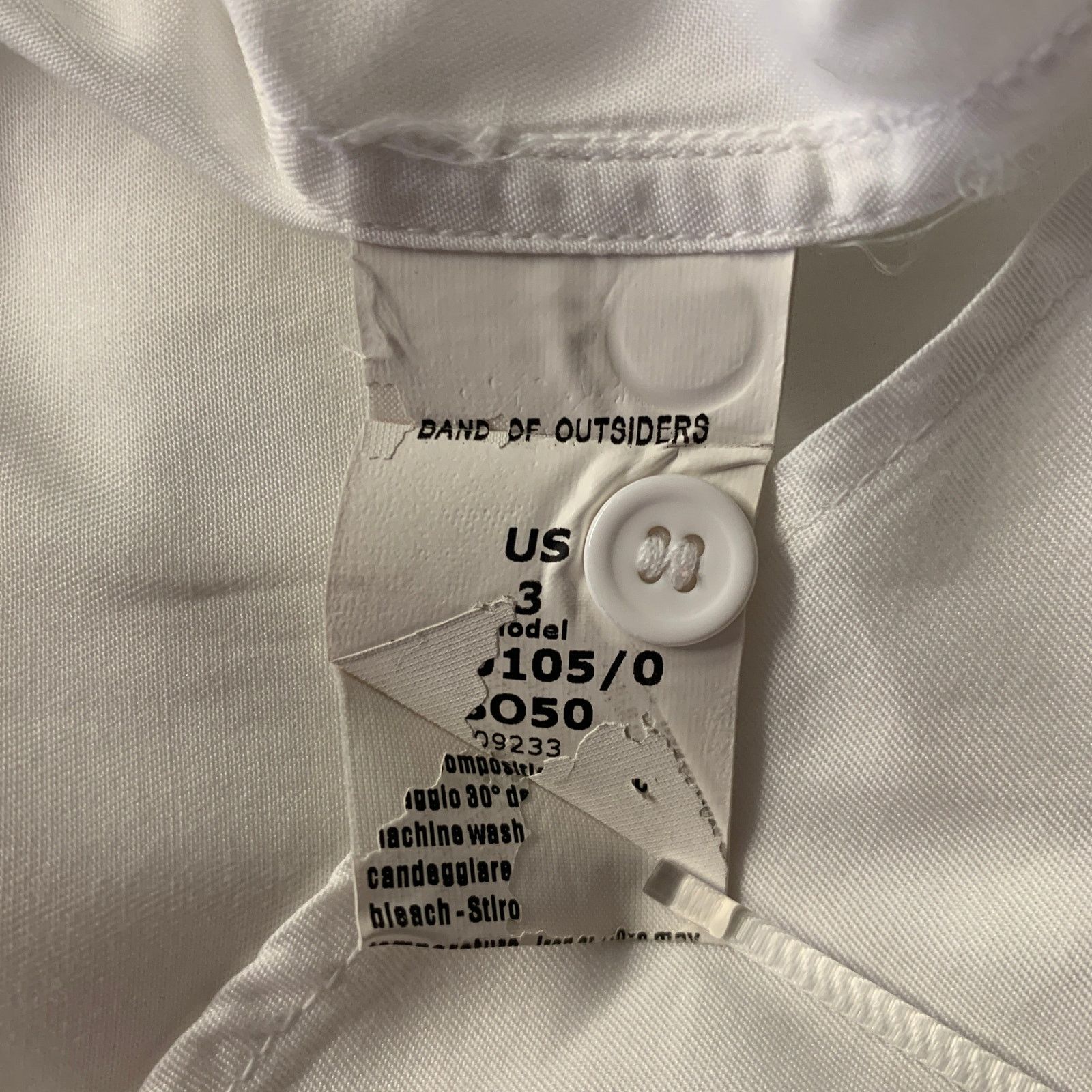 Band Of Outsiders BAND OF OUTSIDERS Size M White Cotton Military LS Shirt Size US M / EU 48-50 / 2 - 7 Thumbnail