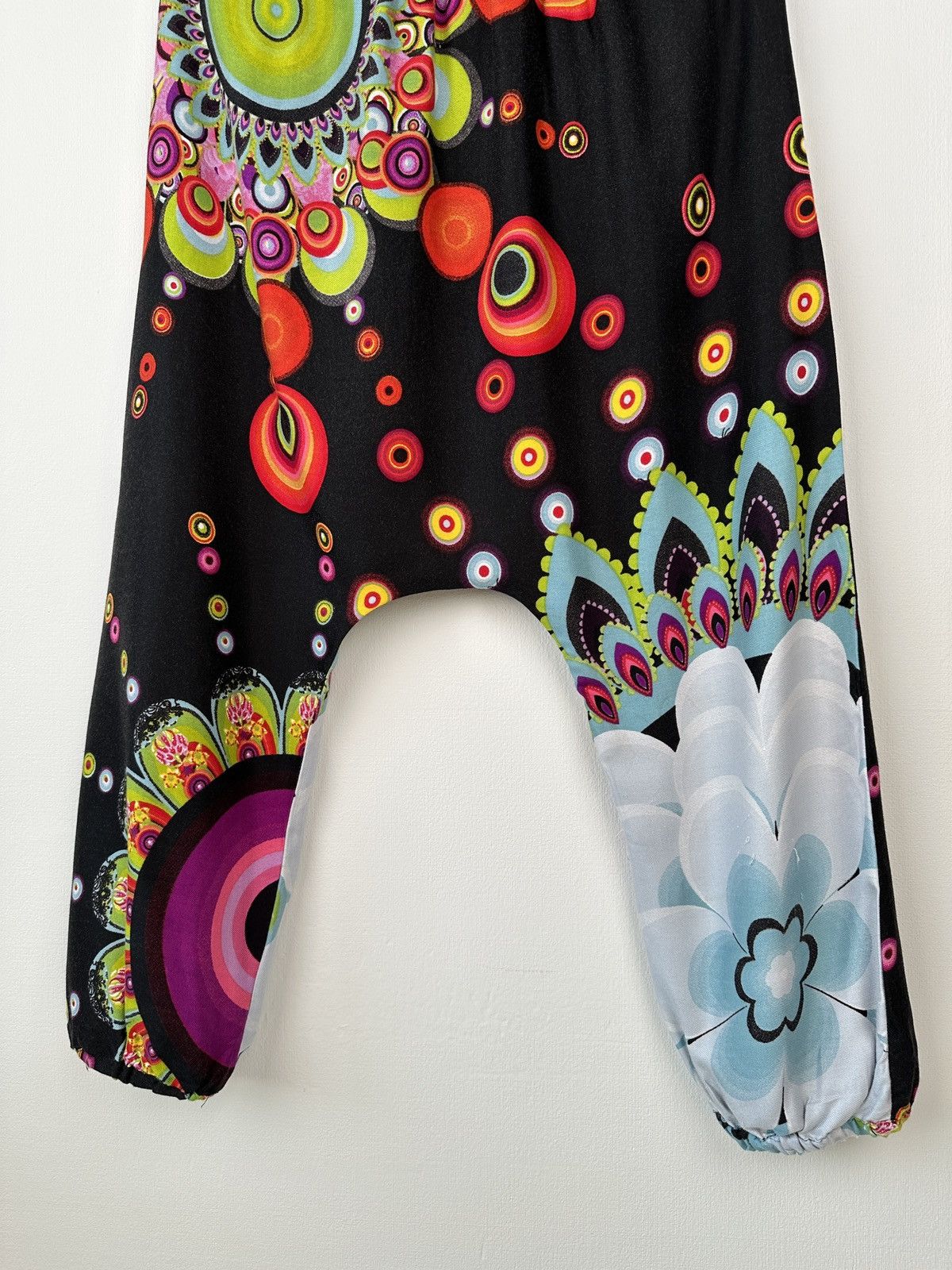 Desigual DESIGUAL Japanese Harem Drop Crotch Multicolor Pants Size 28" / US 6 / IT 42 - 10 Thumbnail