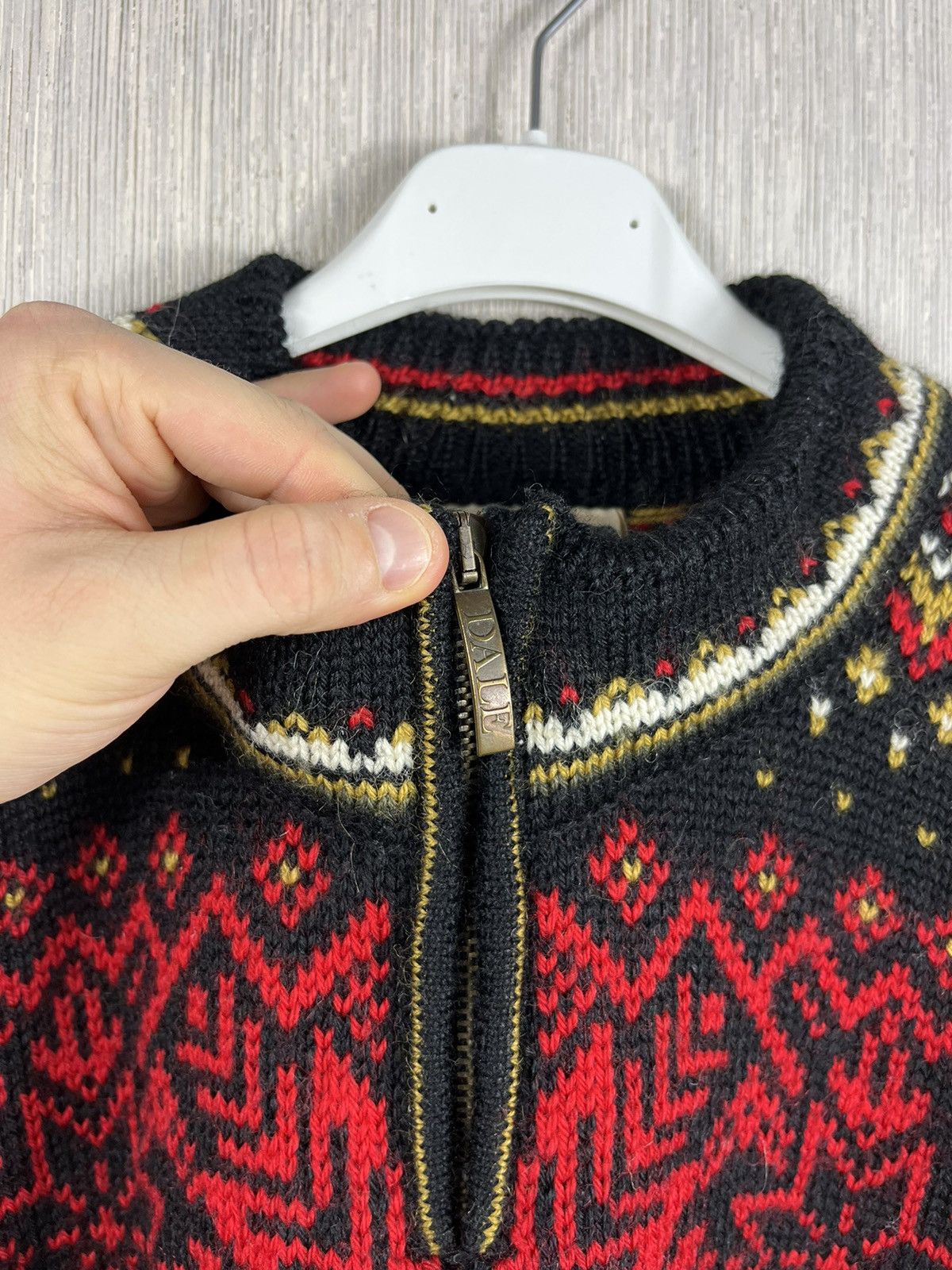 Dale Of Norway × Vintage Vintage Dale of Norway wool heavy patterned zip sweater knit Size US XL / EU 56 / 4 - 12 Thumbnail