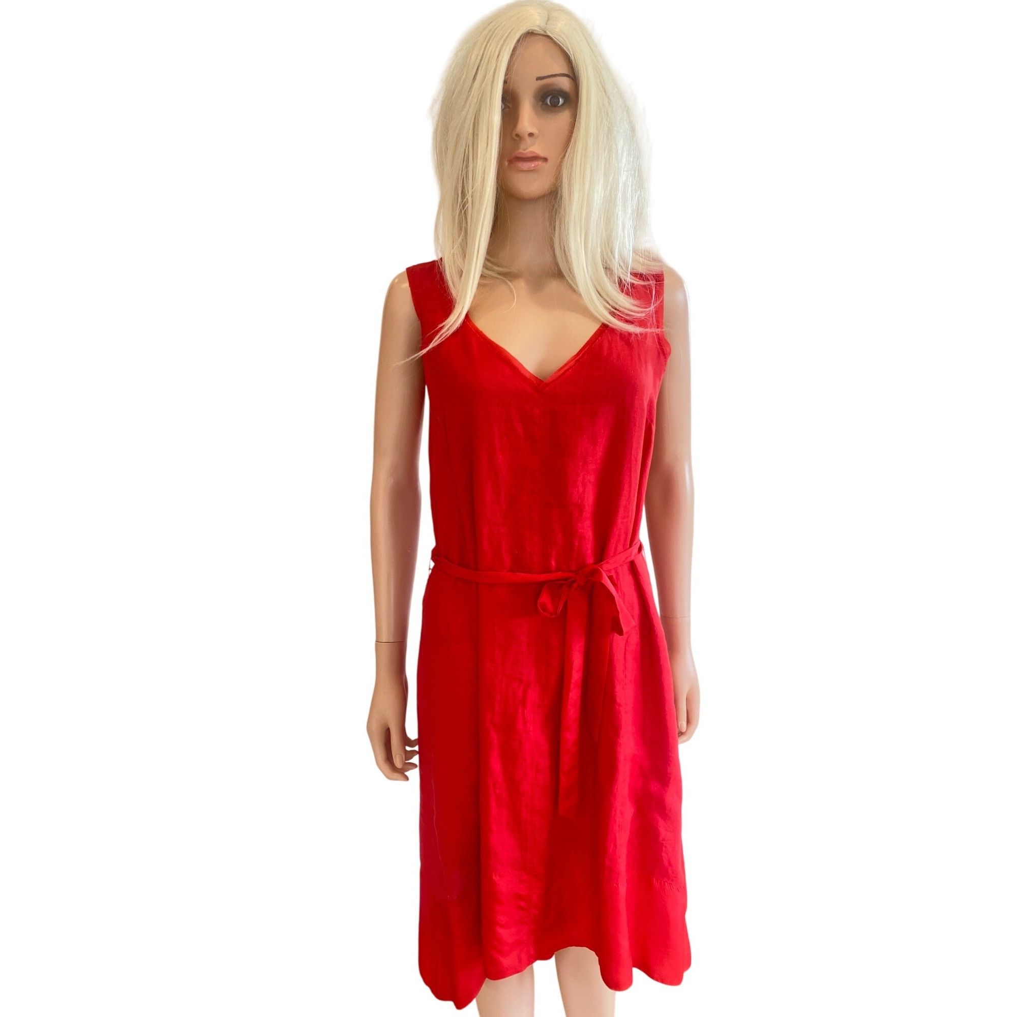 Other NWOT Sundance Cafe Rouge Dress Linen Silk Small Sleeveless R Size S / US 4 / IT 40 - 2 Thumbnail
