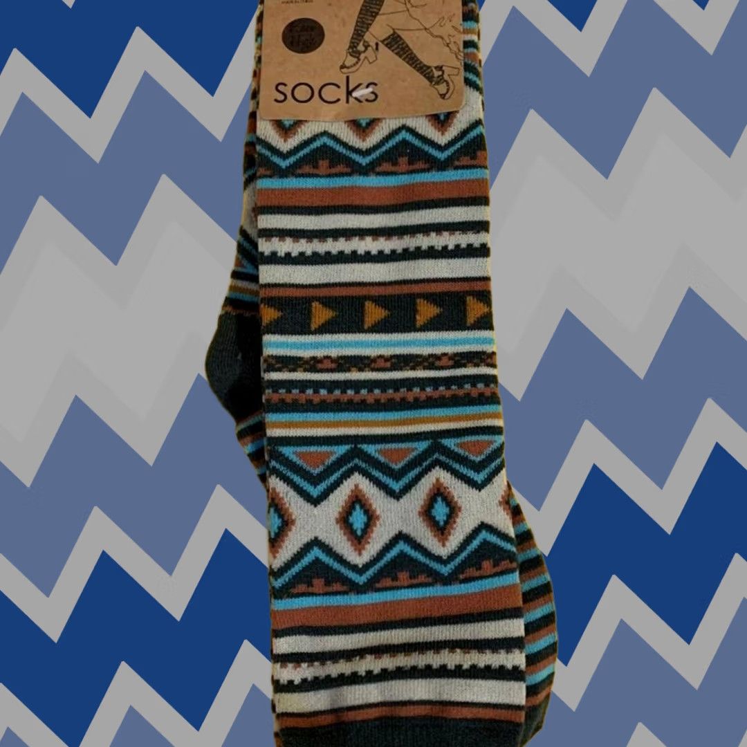 O'Neill O'Neill Socks Knee High Women 1 Pair Aztec Stripe Pattern Cute Design Size ONE SIZE - 1 Thumbnail