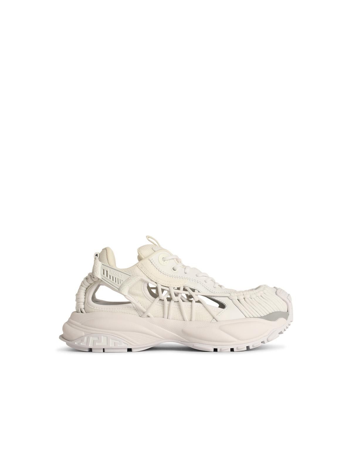 Versace VERSACE 'Mercury' White Leather Blend Sneakers Size US 11 / EU 44 - 1 Thumbnail
