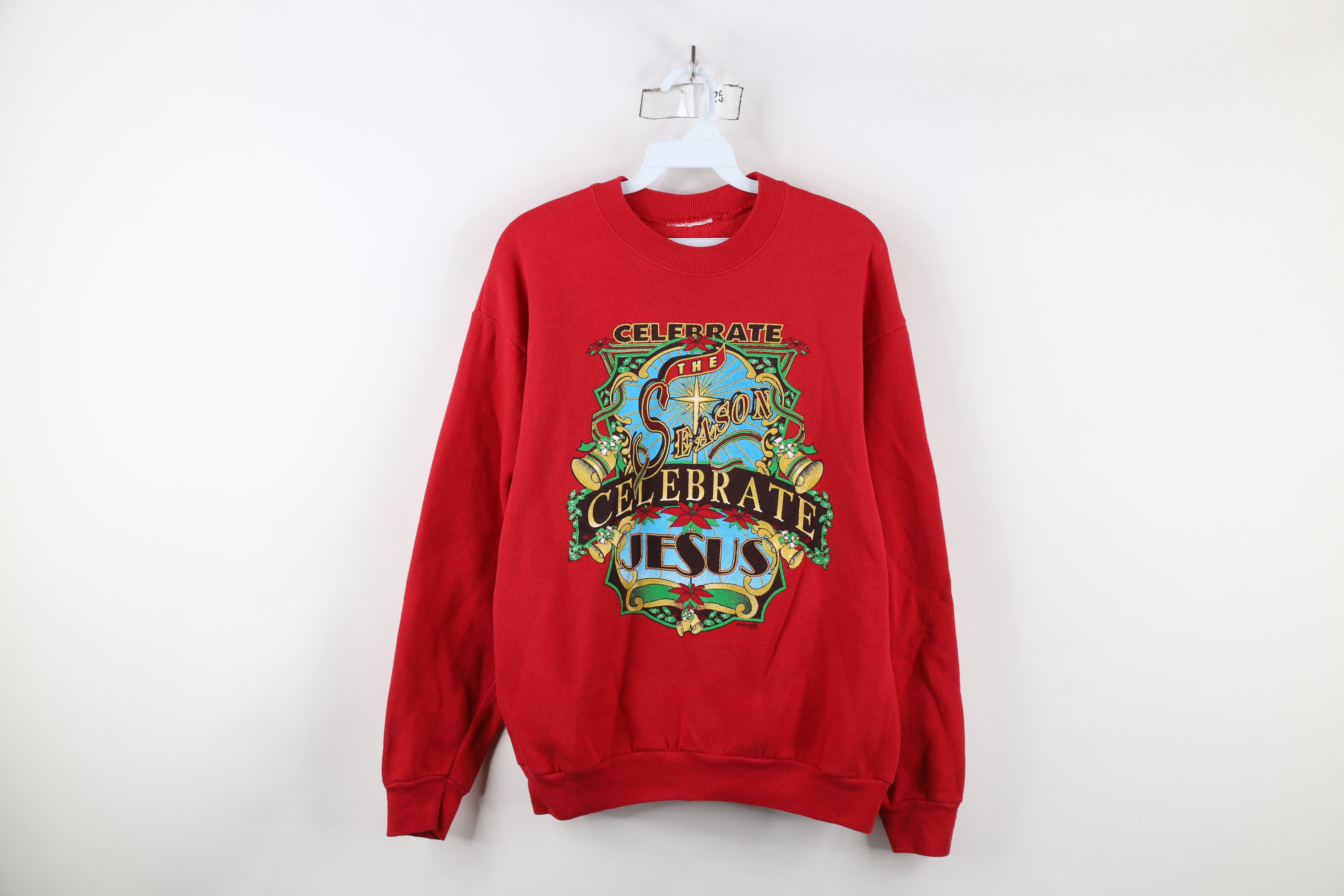 Vintage Vintage 90s Streetwear Jesus Christmas Crewneck Sweatshirt Size M / US 6-8 / IT 42-44 - 1 Thumbnail