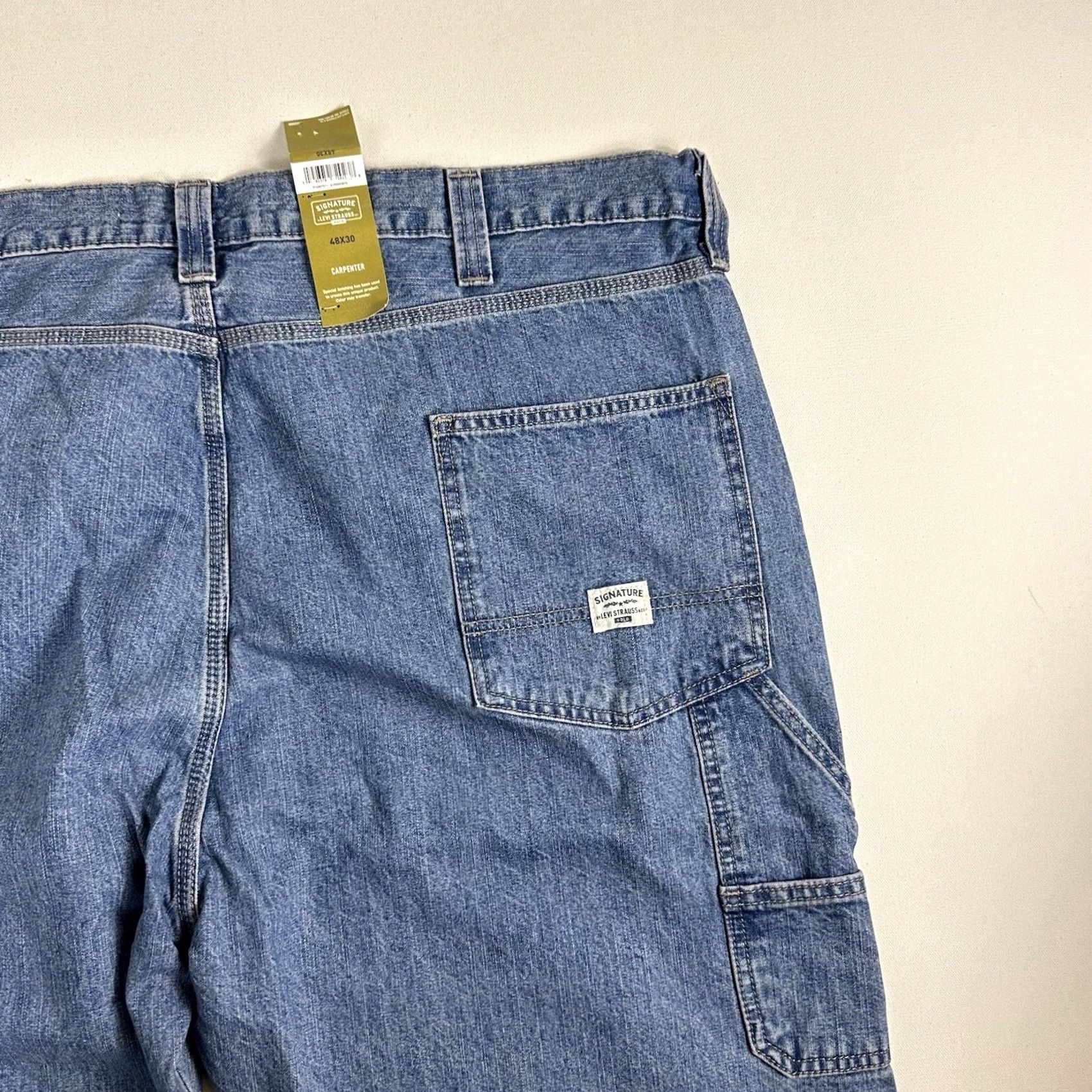 Levi's Levi's Signature Carpenter Jeans Mens 48 x 30 Denim Regular Size 48 Blue Denim Work Jeans Mens Size US 32 / EU 48 - 6 Thumbnail
