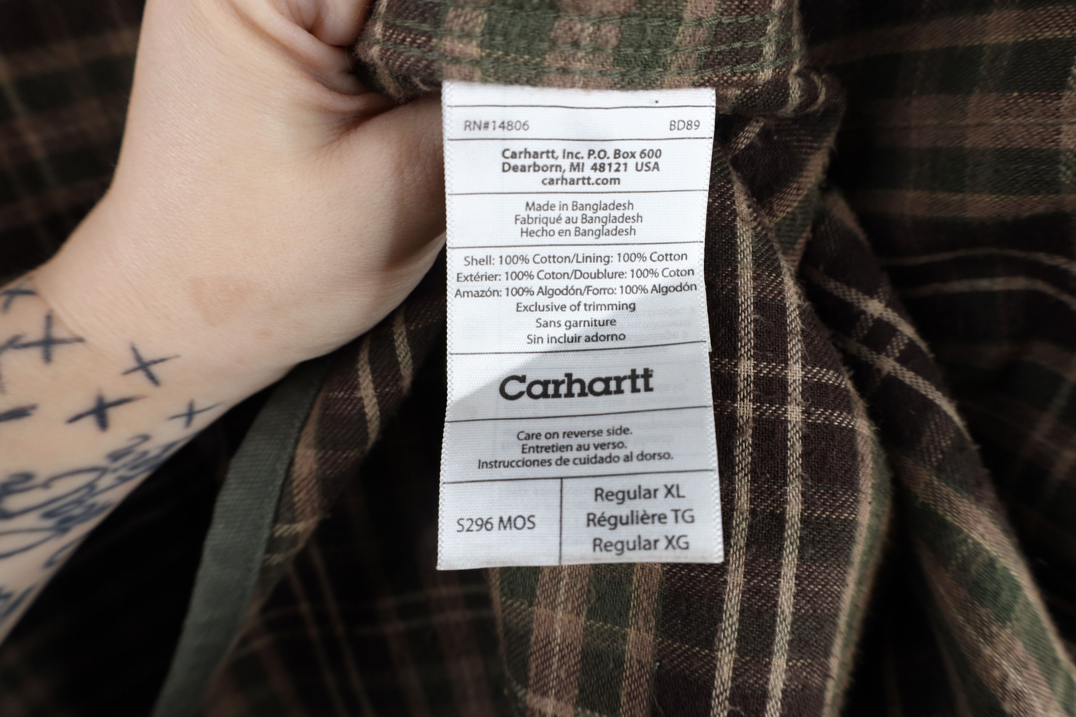 Carhartt Vintage Carhartt Lined Canvas Button Shirt Jacket Green Size US XL / EU 56 / 4 - 11 Thumbnail