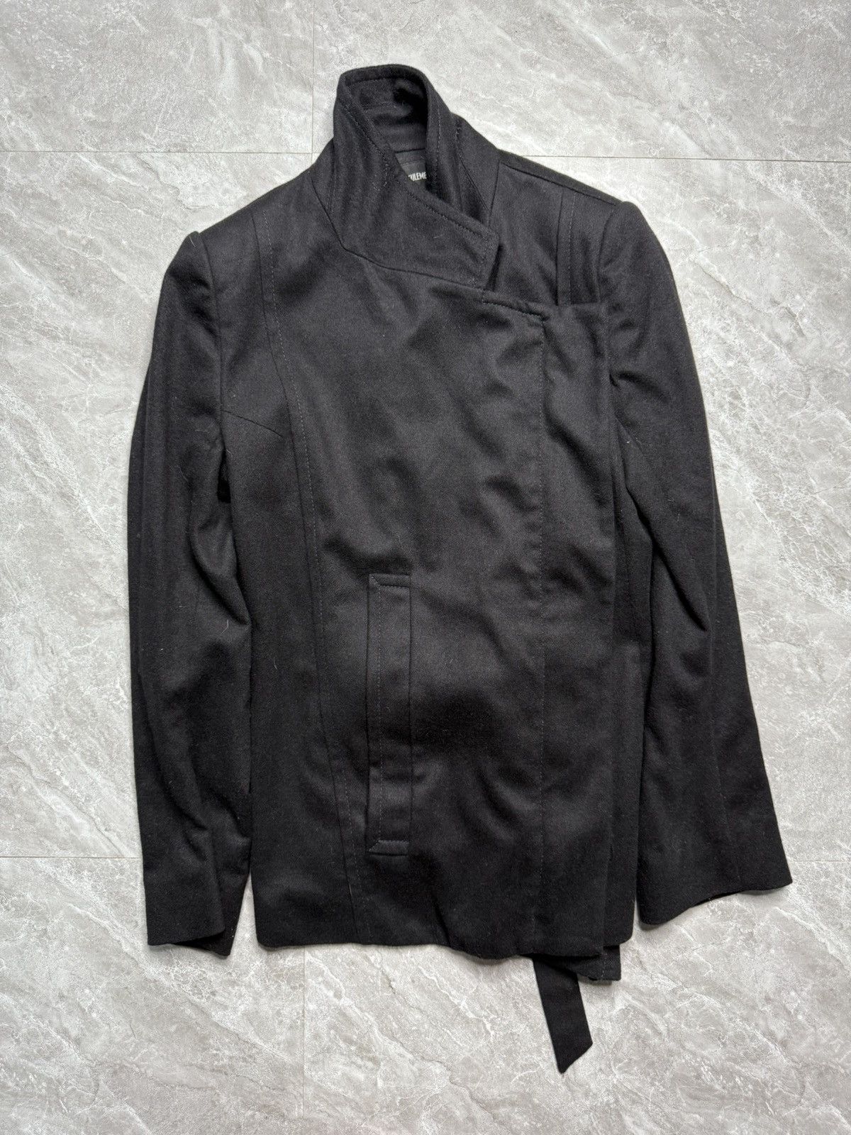 Ann Demeulemeester Ann demeulemeester Fleecewool Tie Jacket Size XXS / US 00 / IT 34 - 2 Thumbnail