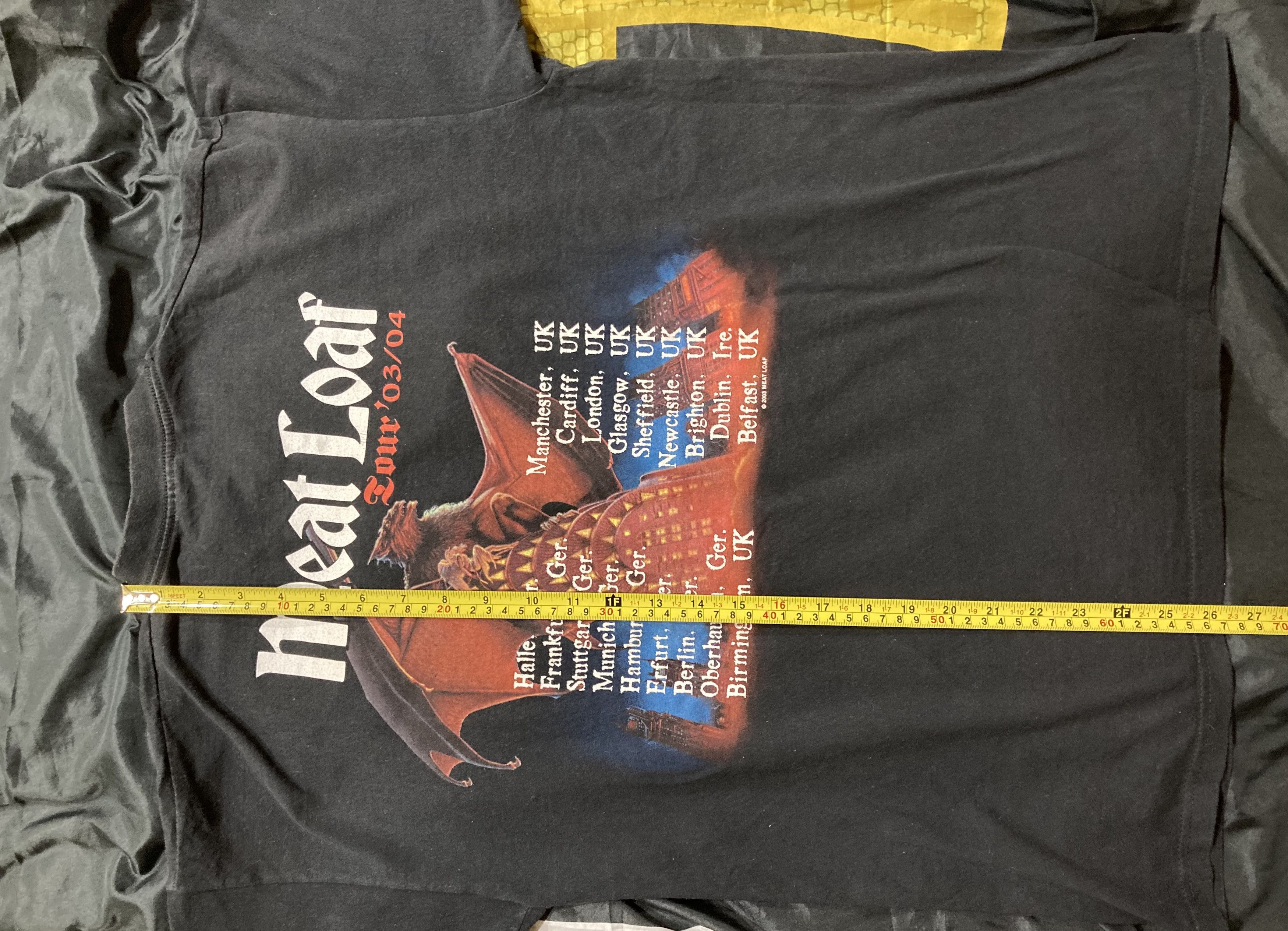 Band Tees Vintage Meat Loaf Tour 03\04 European Tee Size US L / EU 52-54 / 3 - 8 Thumbnail