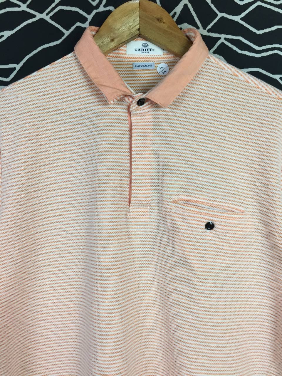 Gabicci Gabicci Natural Fit Retro Mod Striped Polo Shirt Size US M / EU 48-50 / 2 - 3 Thumbnail