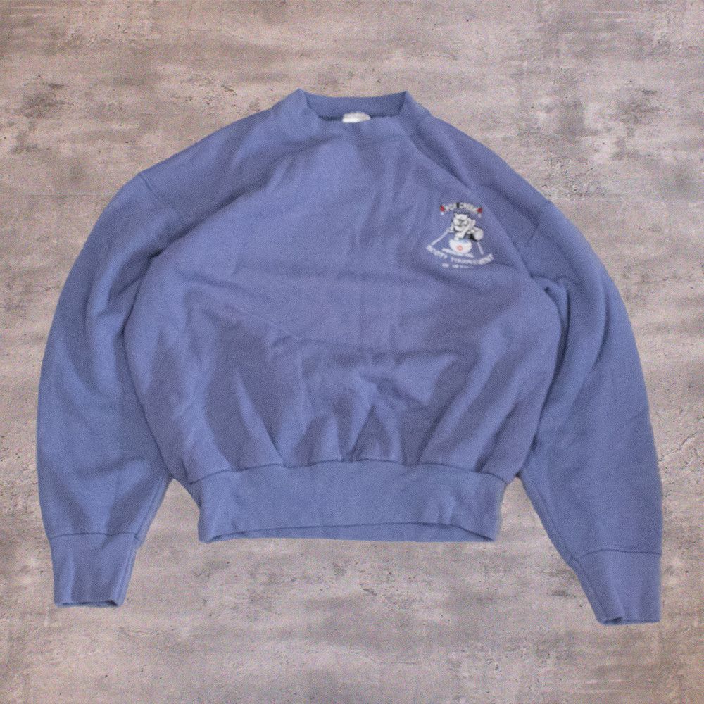 Fruit Of The Loom × Vintage Vintage 1990’s Scott Tournament Faded Blue Crewneck Sweater Size US M / EU 48-50 / 2 - 1 Thumbnail