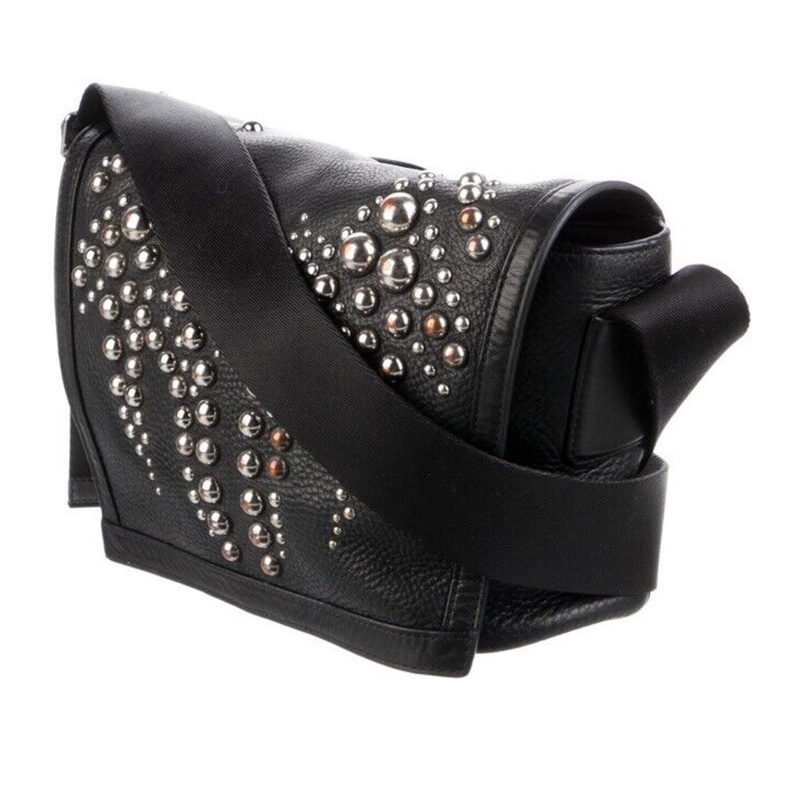 Alexander Wang Alexander Wang Runway Studded-Flap Leather Messenger Bag Size ONE SIZE - 2 Thumbnail