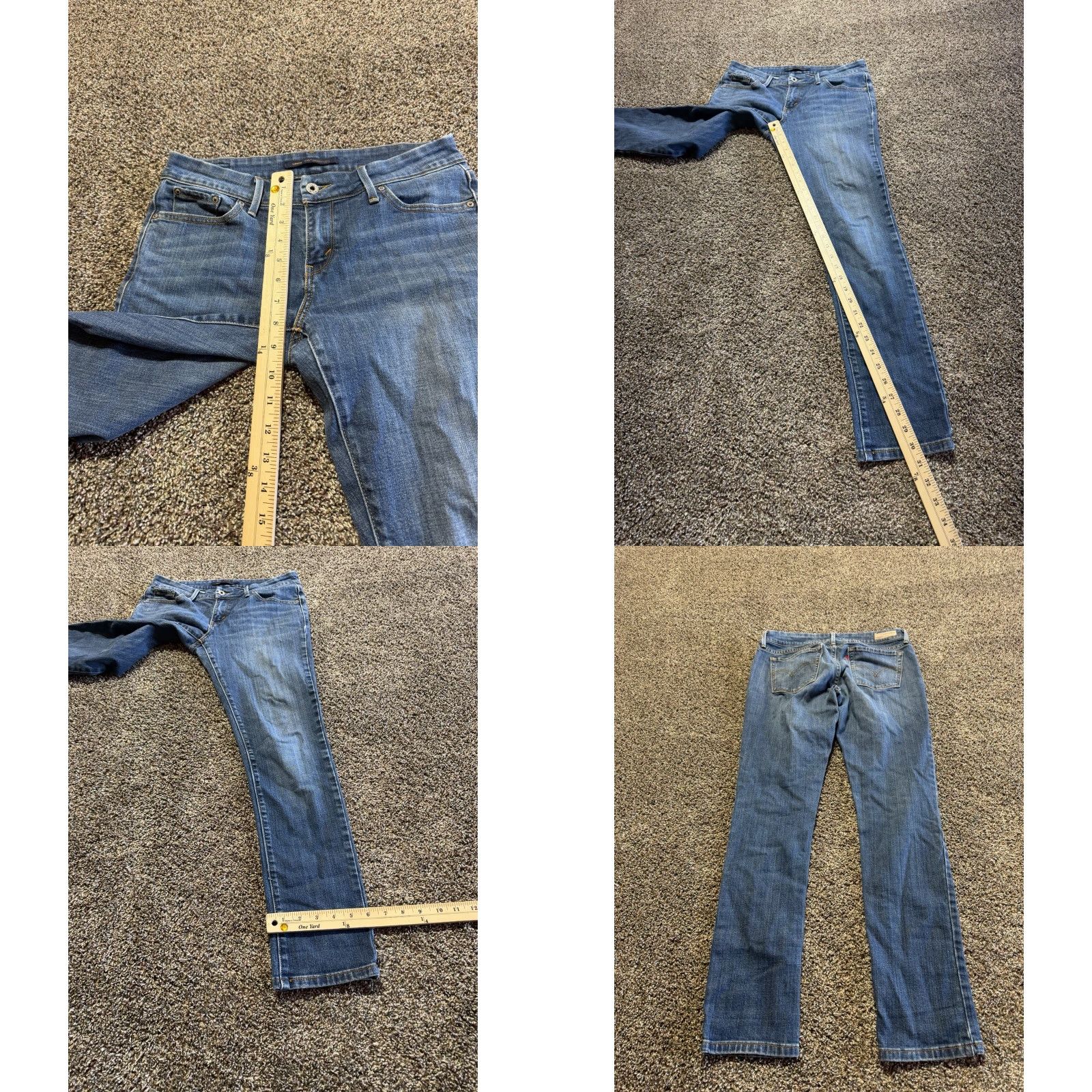 Levi's Levi’s 545 Skinny Jeans Women Size 6 Blue Denim Stretch Mid Rise 30X30 5-Pocket Regular Inseam 30 Spring Summer Fall Winter Size 28" / US 6 / IT 42 - 8 Thumbnail