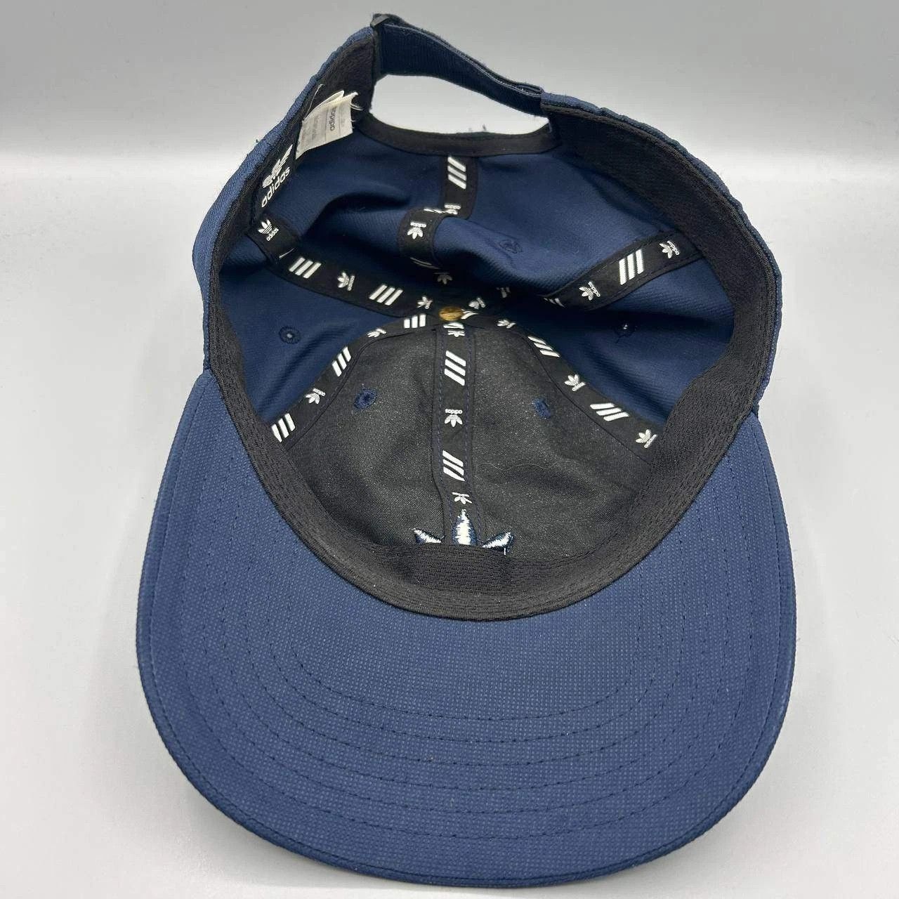 Adidas Adidas Logo Embroidered Hat Men Blue Strap Back Cap Size ONE SIZE - 2 Thumbnail