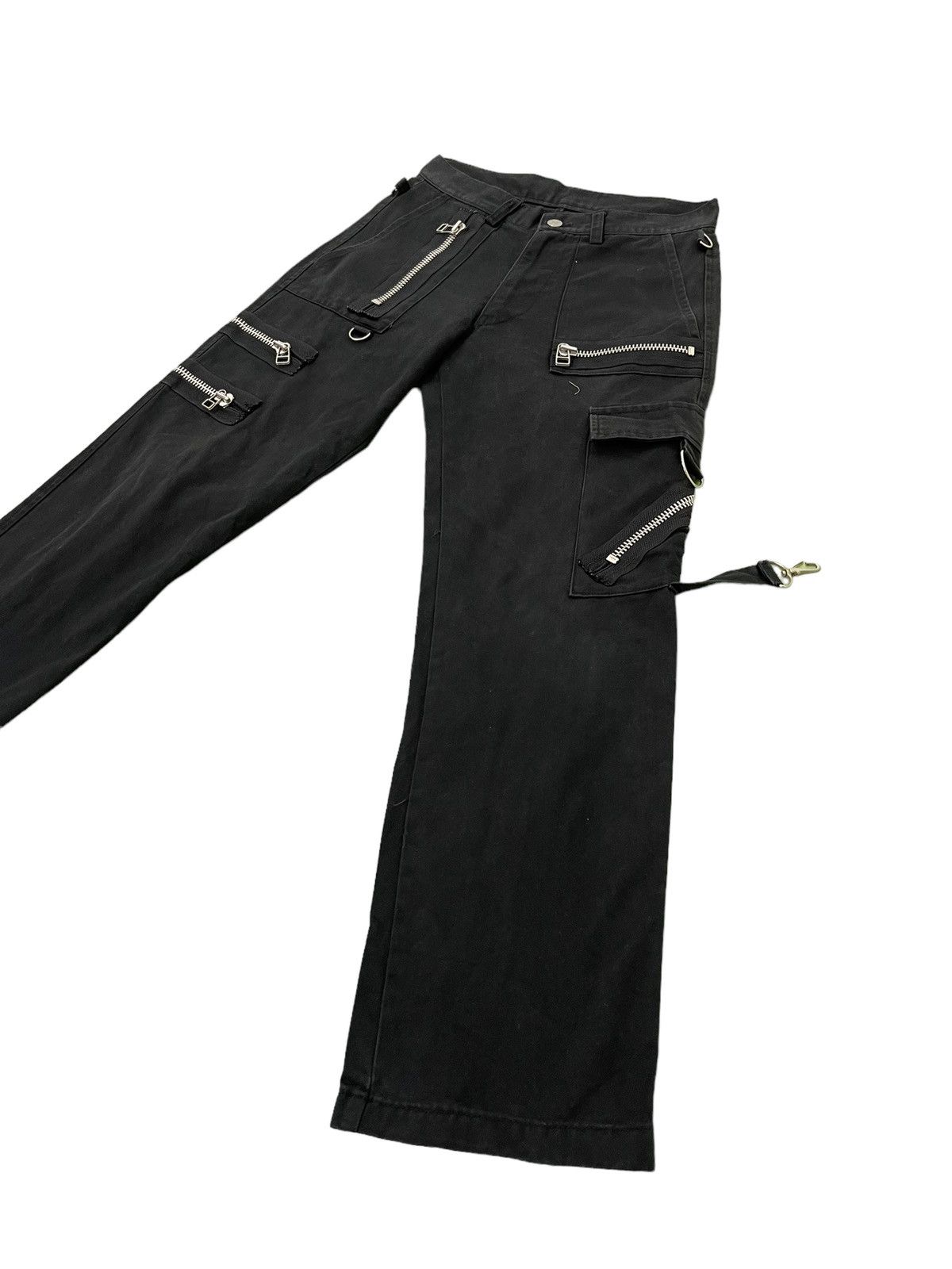 Japanese Brand Bondage Pant Secret Agent Japan Multi Zipped Slim 6🟦7 Size US 28 / EU 44 - 11 Thumbnail