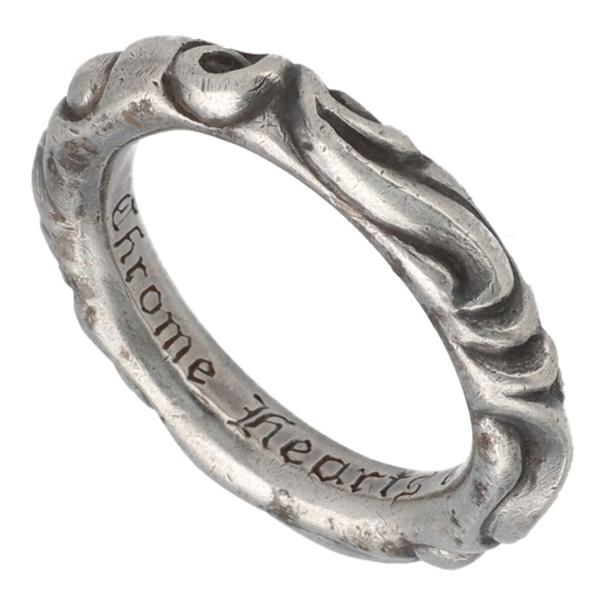 CHROME HEARTS Scroll Band Silver Ring SV925