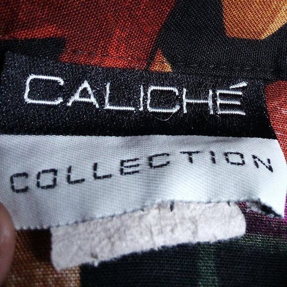 Other Vintage Caliche Abstract Geometric Shapes Button Shirt Size XL / US 12-14 / IT 48-50 - 3 Thumbnail