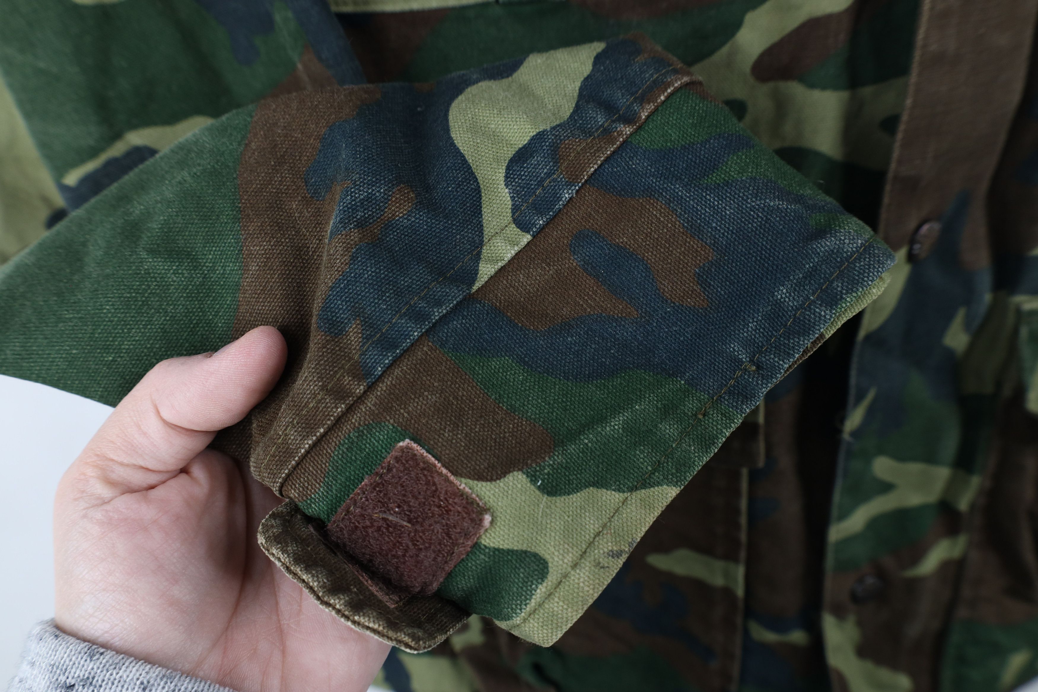 Vintage Vintage 80s 90s Streetwear Canvas Camouflage Hooded Jacket Size US L / EU 52-54 / 3 - 5 Thumbnail